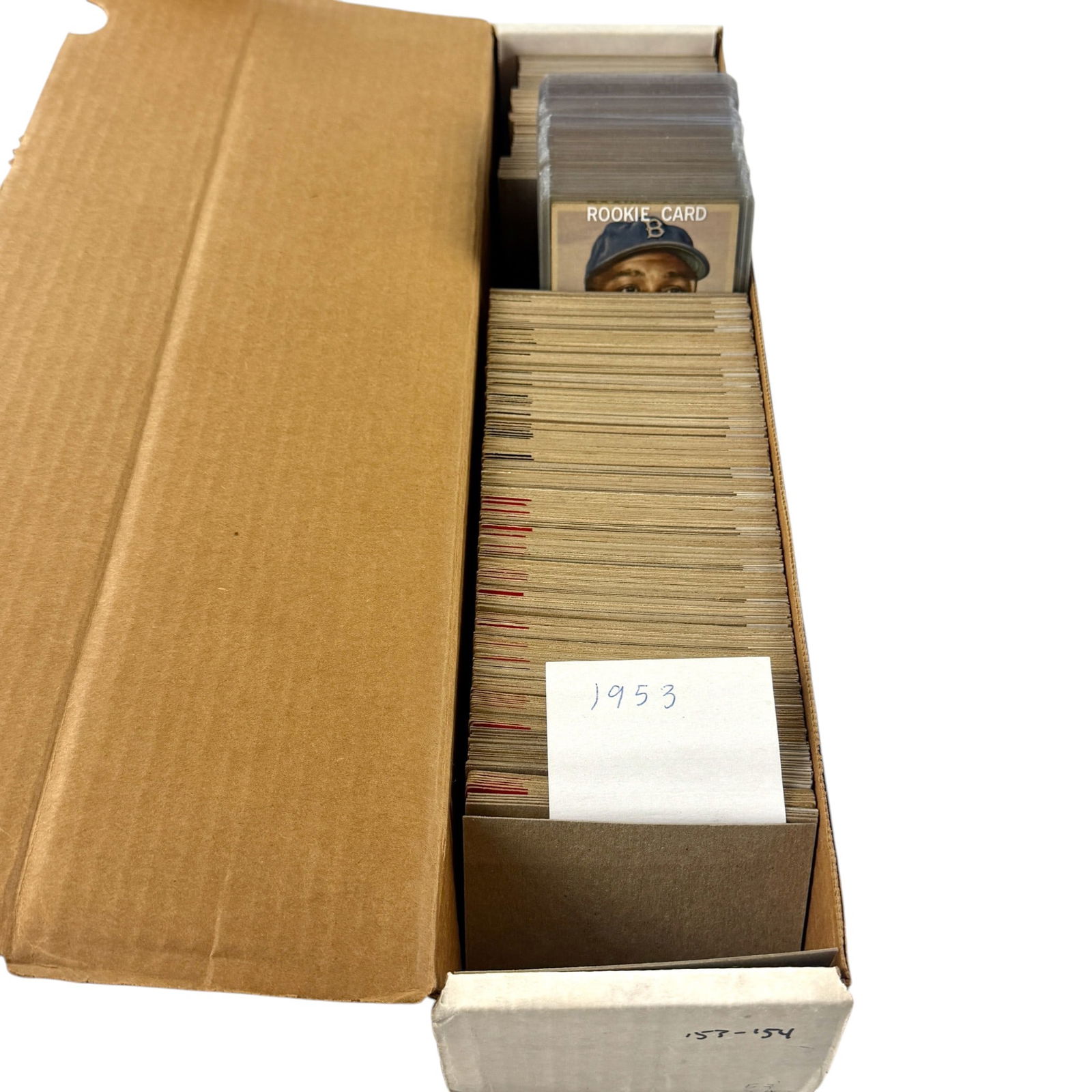 1953 Topps Near Complete Set: A nearly complete set of 1953 Topps, missing the following cards: 9, 10, 31, 41, 43, 66, 72, 77, 78, 81, 87, 109, 119, 138, 143, 151, 162, 191, 222, 223, 224, 230, 231, 234, 235, 236, 237, 238, 241,