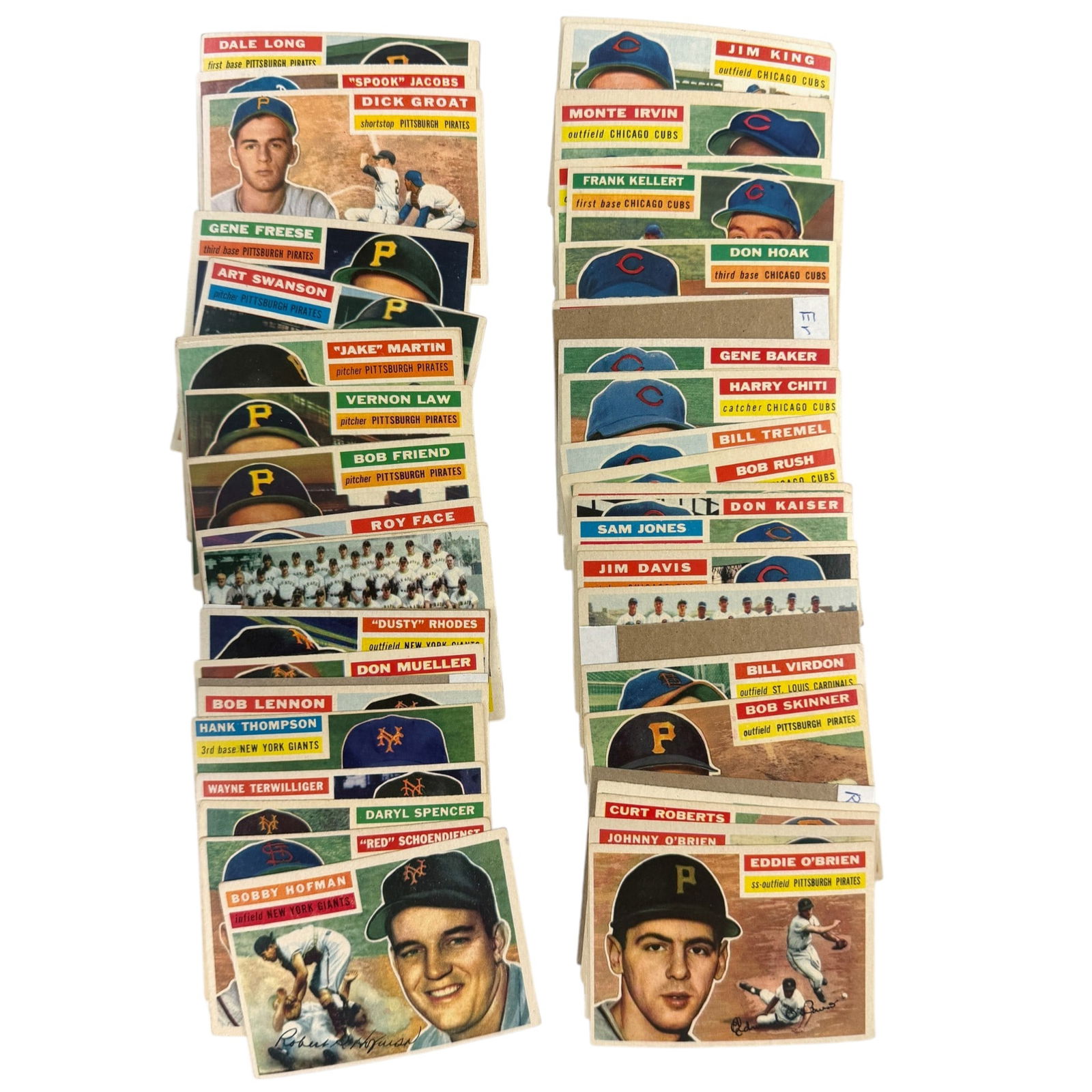 1956 Topps Near Complete Set, Plus Doubles - 2