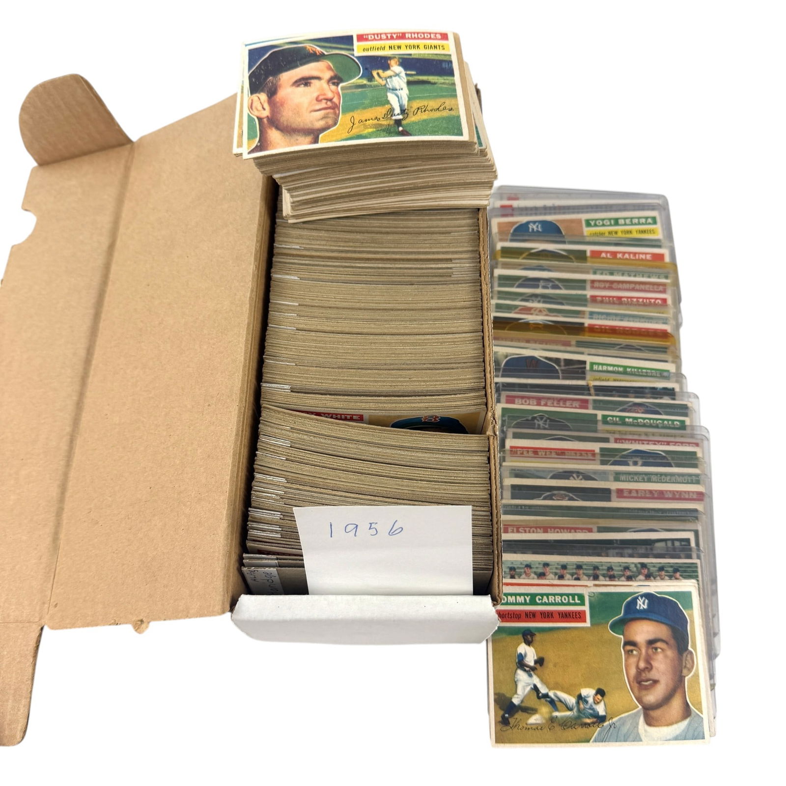 1956 Topps Near Complete Set, Plus Doubles - 4