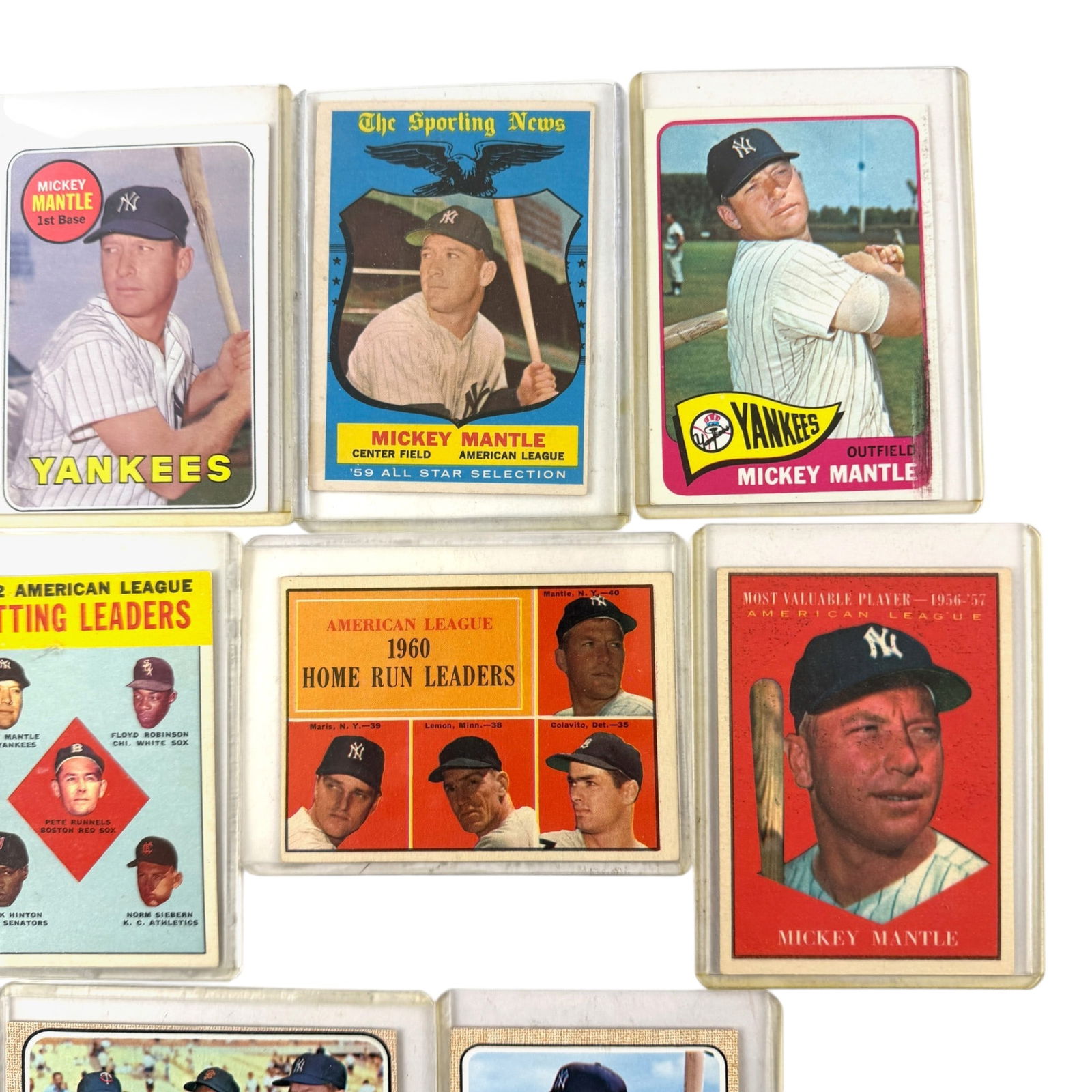 Mickey Mantle Card Grouping - 3