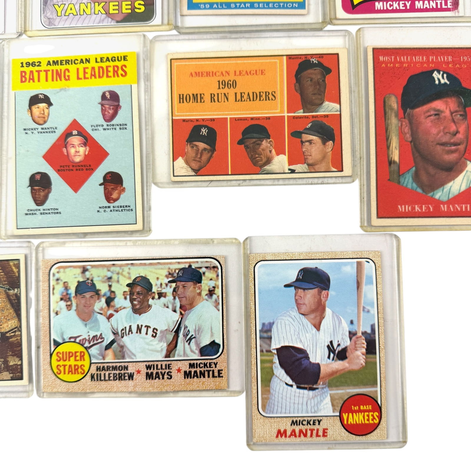 Mickey Mantle Card Grouping - 4