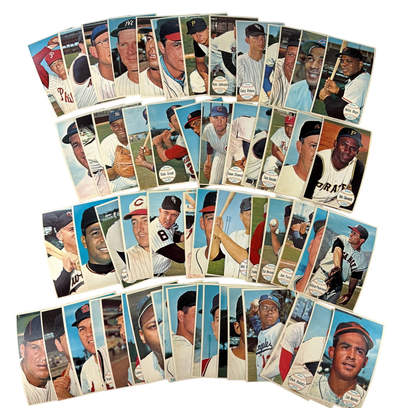 Complete Set of 1964 Topps Giants Cards: Including the likes of Mantle, Koufax, Mays, Clemente, and others, a complete set of 1964 Topps Giants Cards