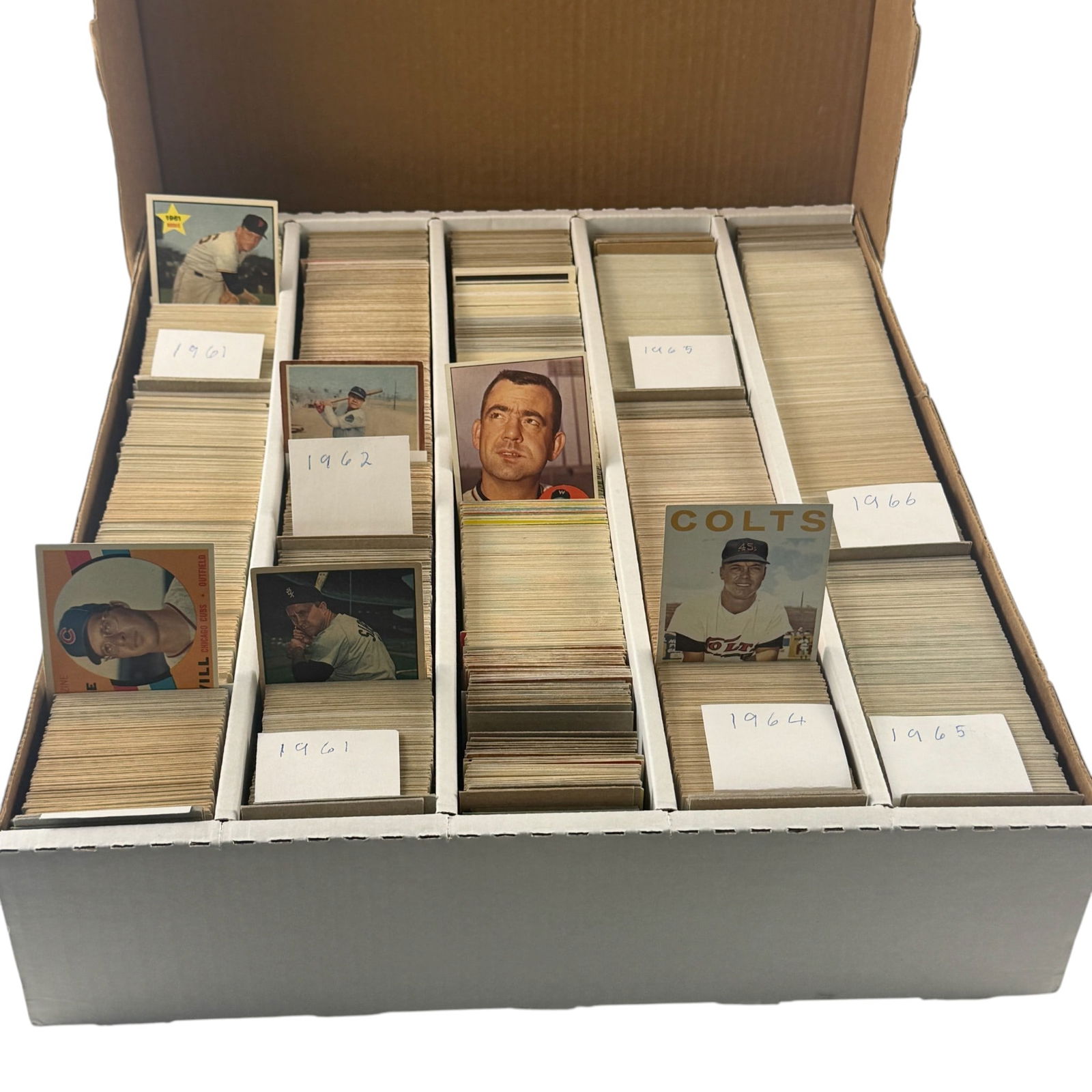 Near Complete Sets of 1960-1966 Topps Baseball Cards (1 of 4)