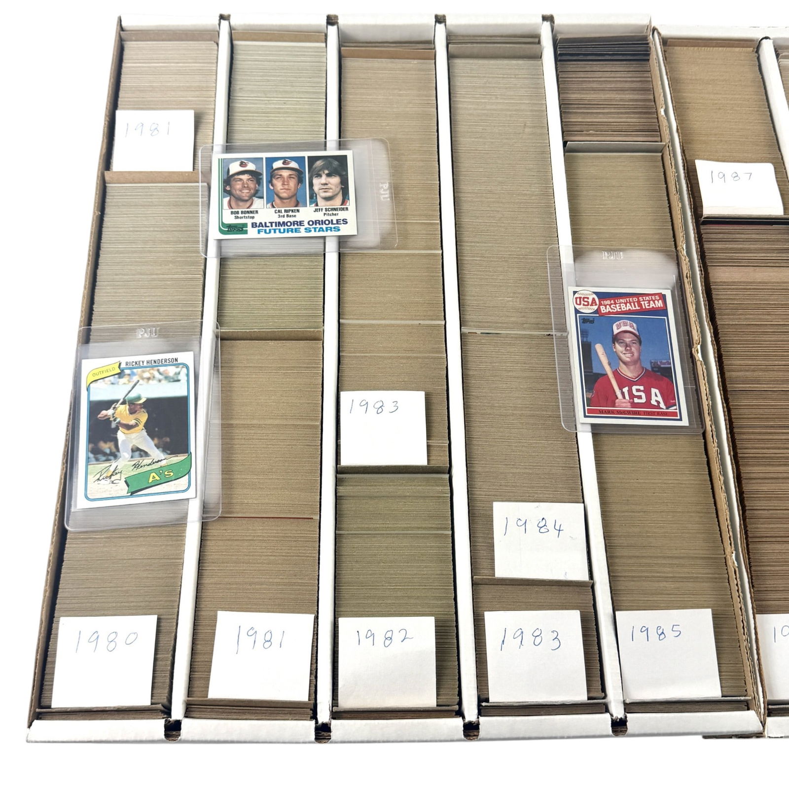 Virtually Complete 1980-1991 Topps Baseball Sets - 2