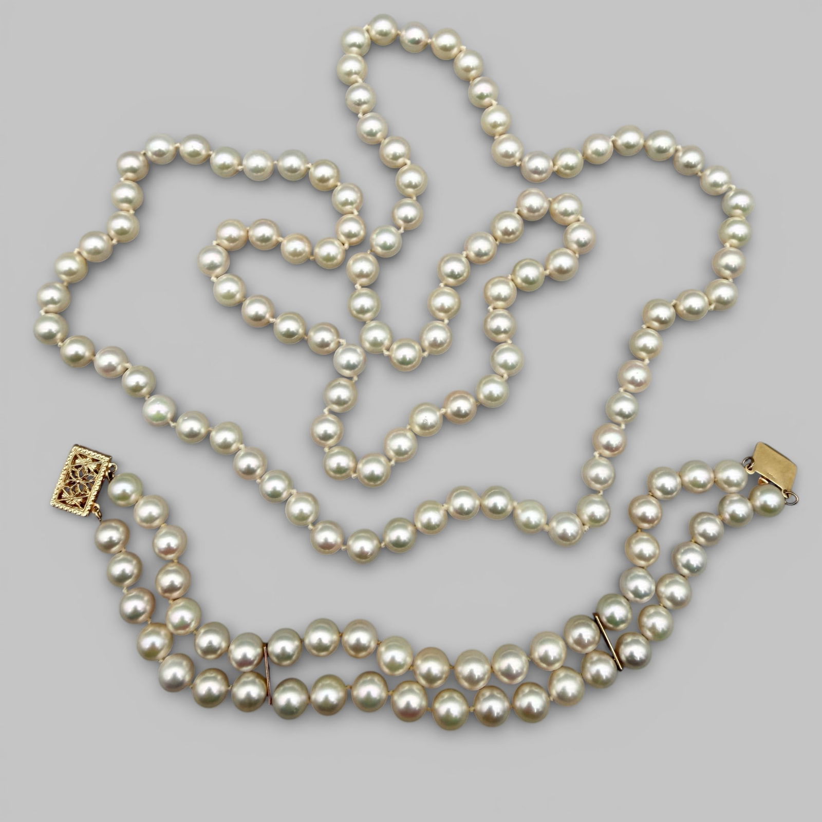 Two Strands of Cultured Pearls (1 of 3)