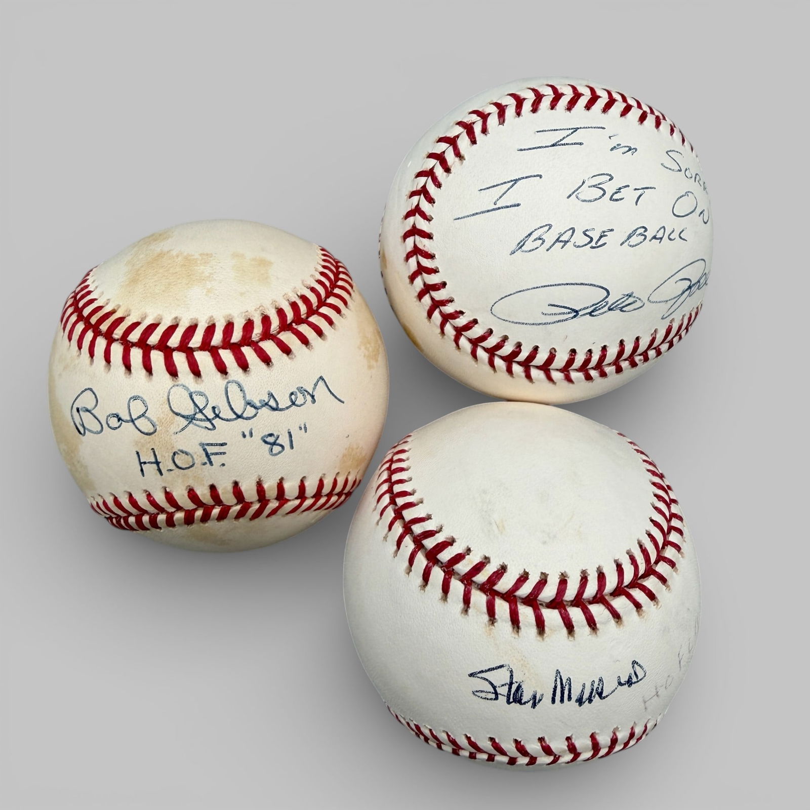 Stan Musial, Pete Rose, Bob Gibson Signed Baseballs (1 of 14)