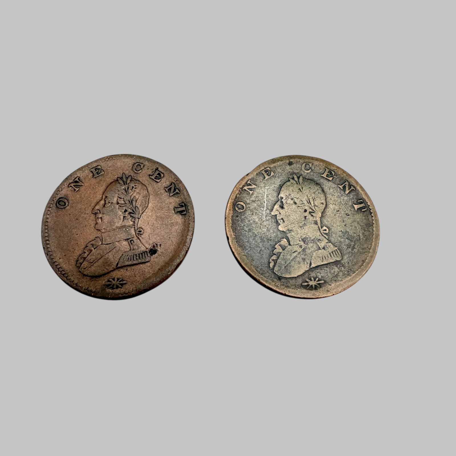 Group (2) Washington Double Head Cent - 2