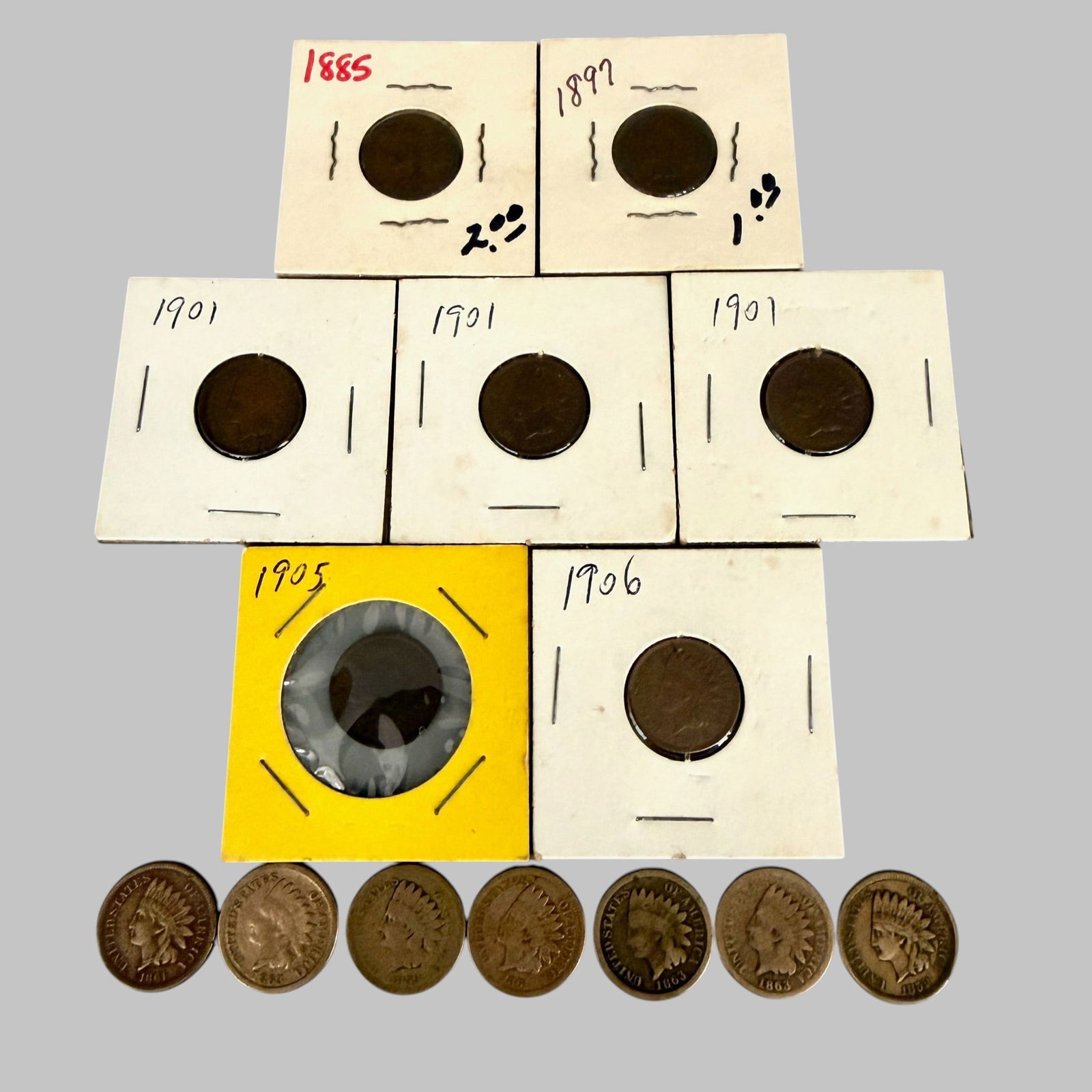 14 Indian Head Pennies (1 of 2)