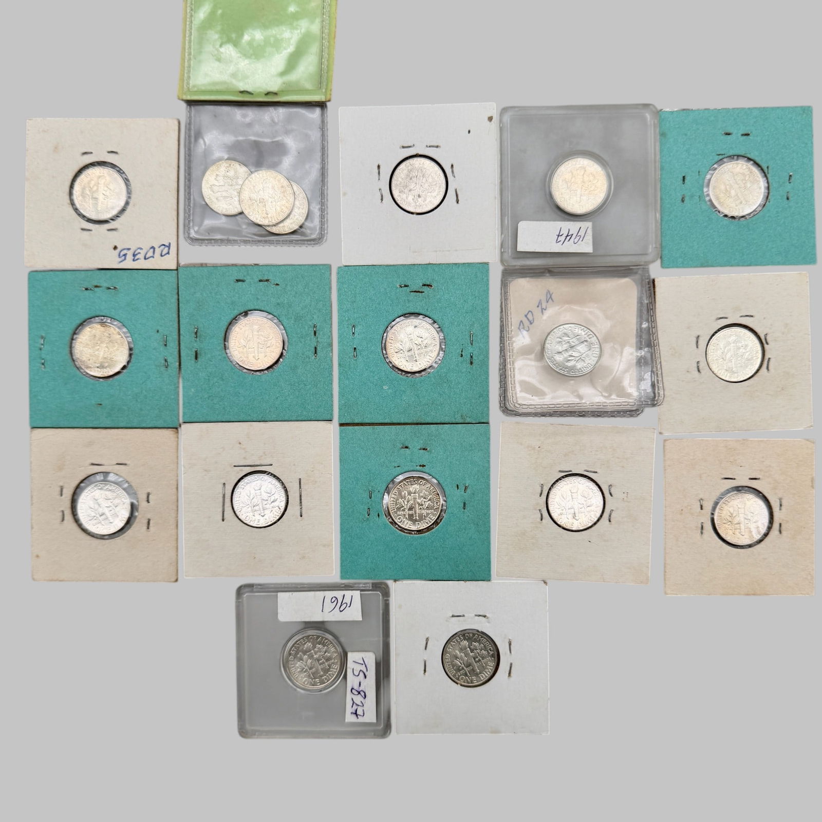 19 BU Silver Roosevelt Dimes - 2