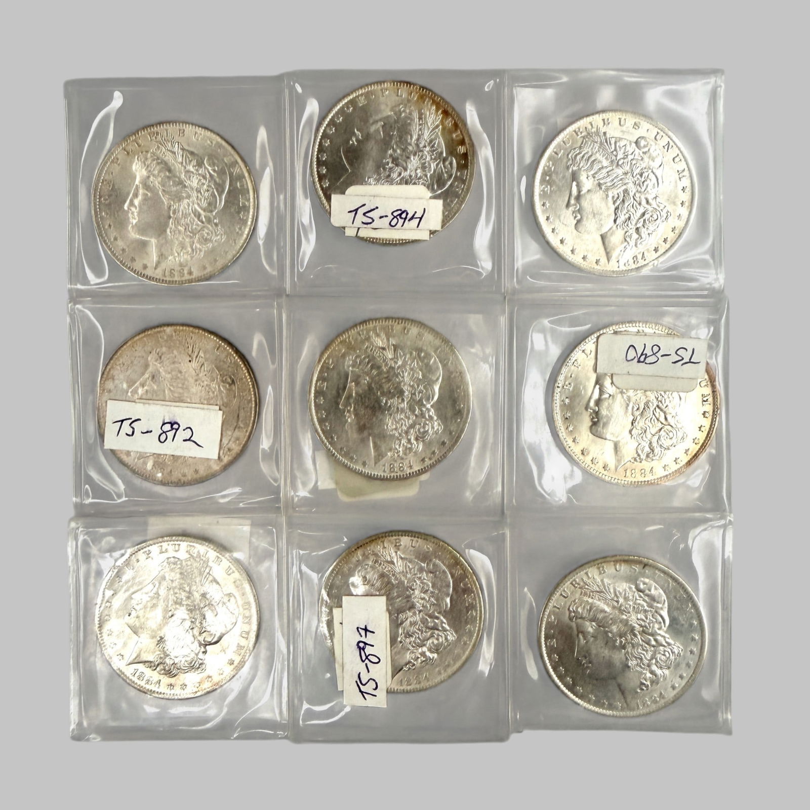 Group (9) 1884-O Morgan Silver Dollar (1 of 1)
