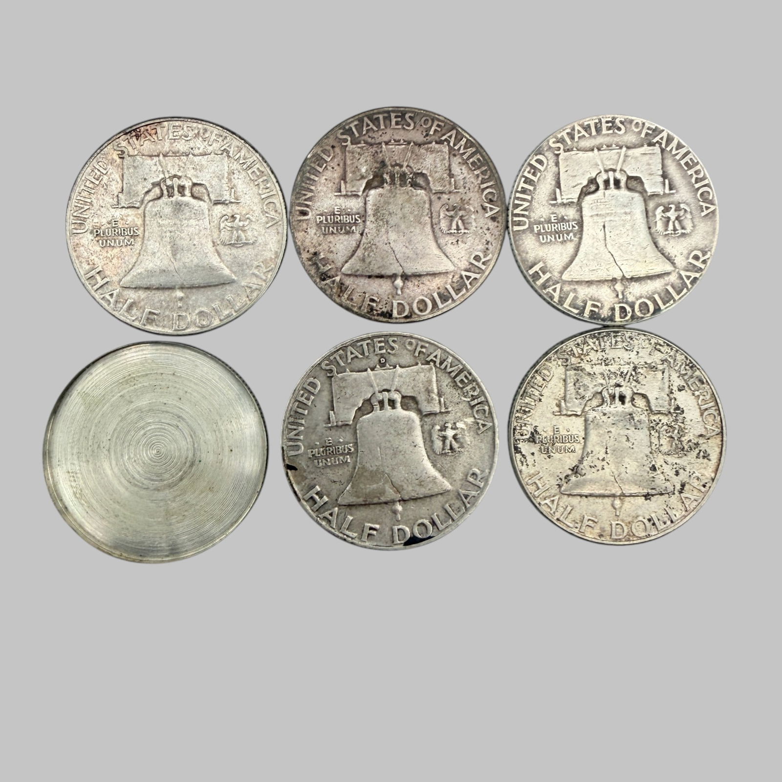 Group (5) Franklin Half Dollars - 2