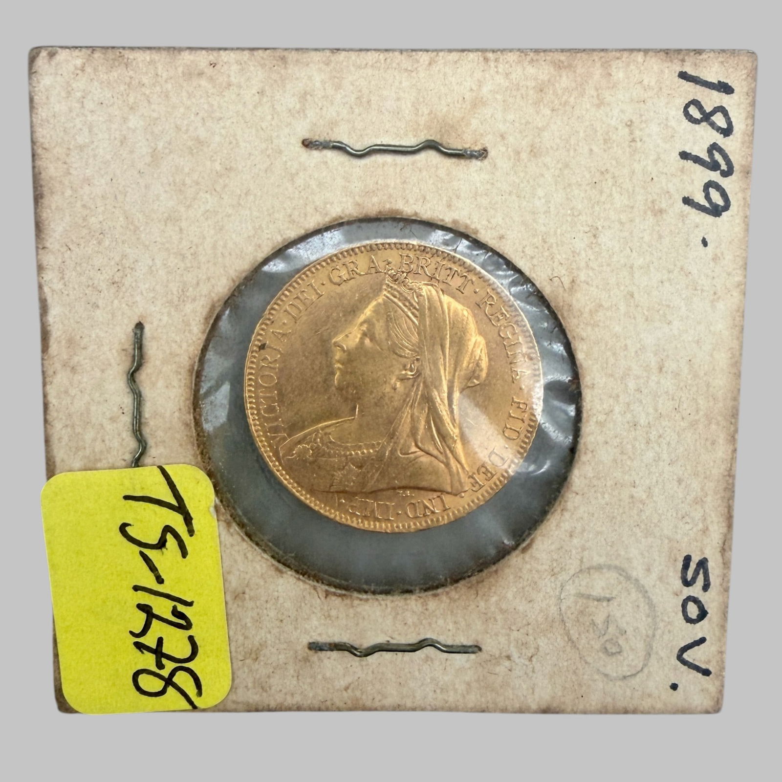 Britain Victoria Gold Sovereign: Dated 1899. Condition Fine.