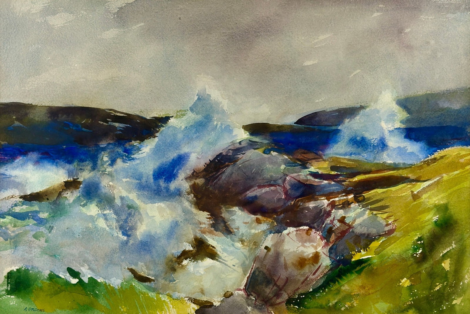 Abstract Expressionist Scene by Reginald Grooms (1 of 3)