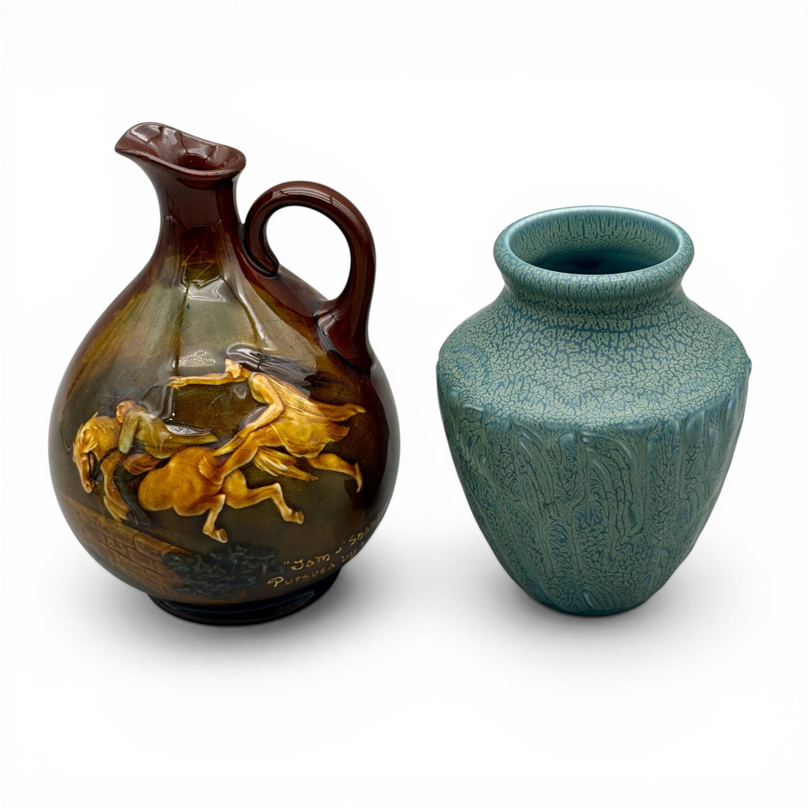 Two ceramic items: Rookwood and Royal Doulton. (1 of 10)