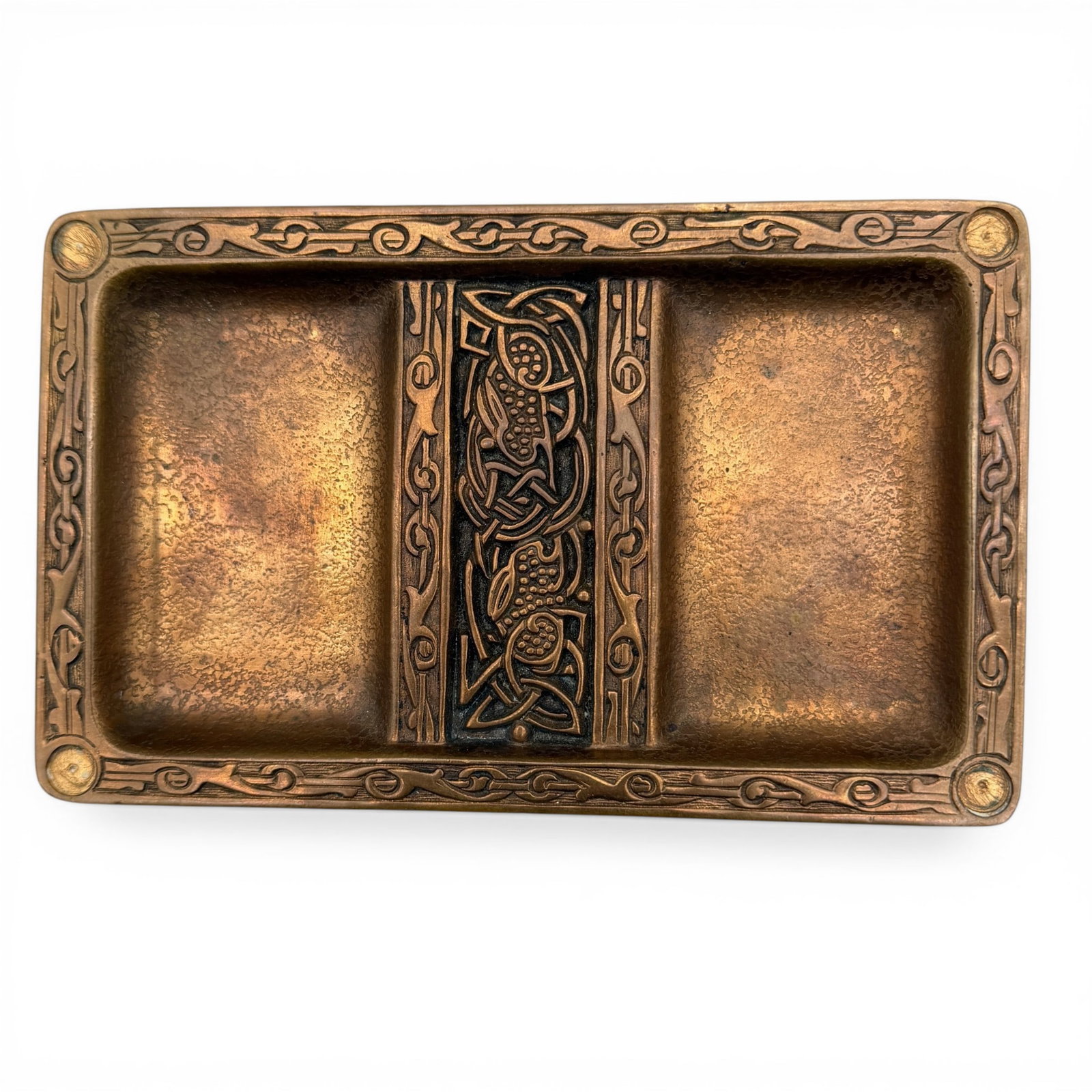 Tiffany Studios Celtic Pattern Card Tray (1 of 4)