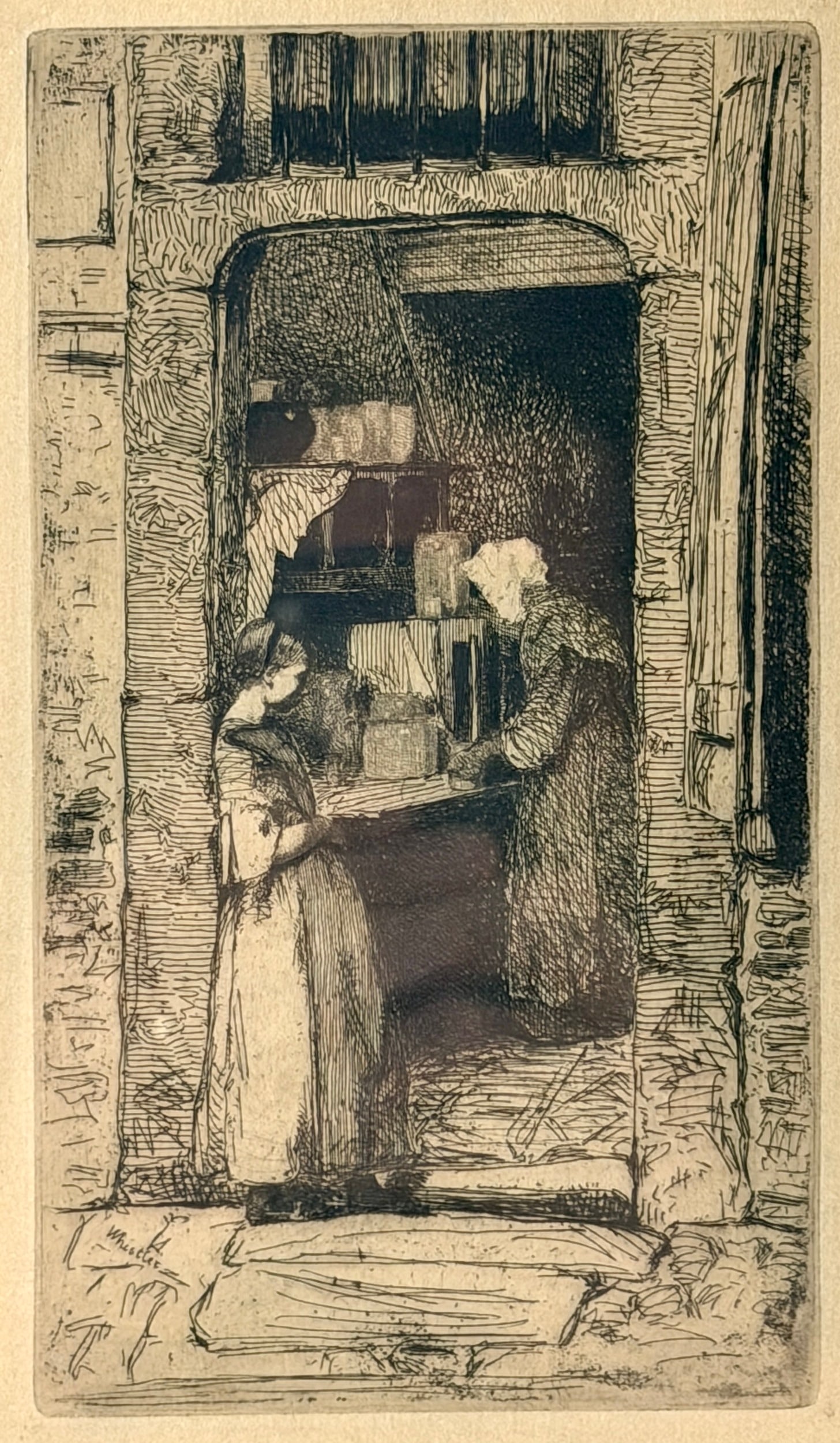 "La Marchande de Moutarde" Etching by Whistler (1 of 5)
