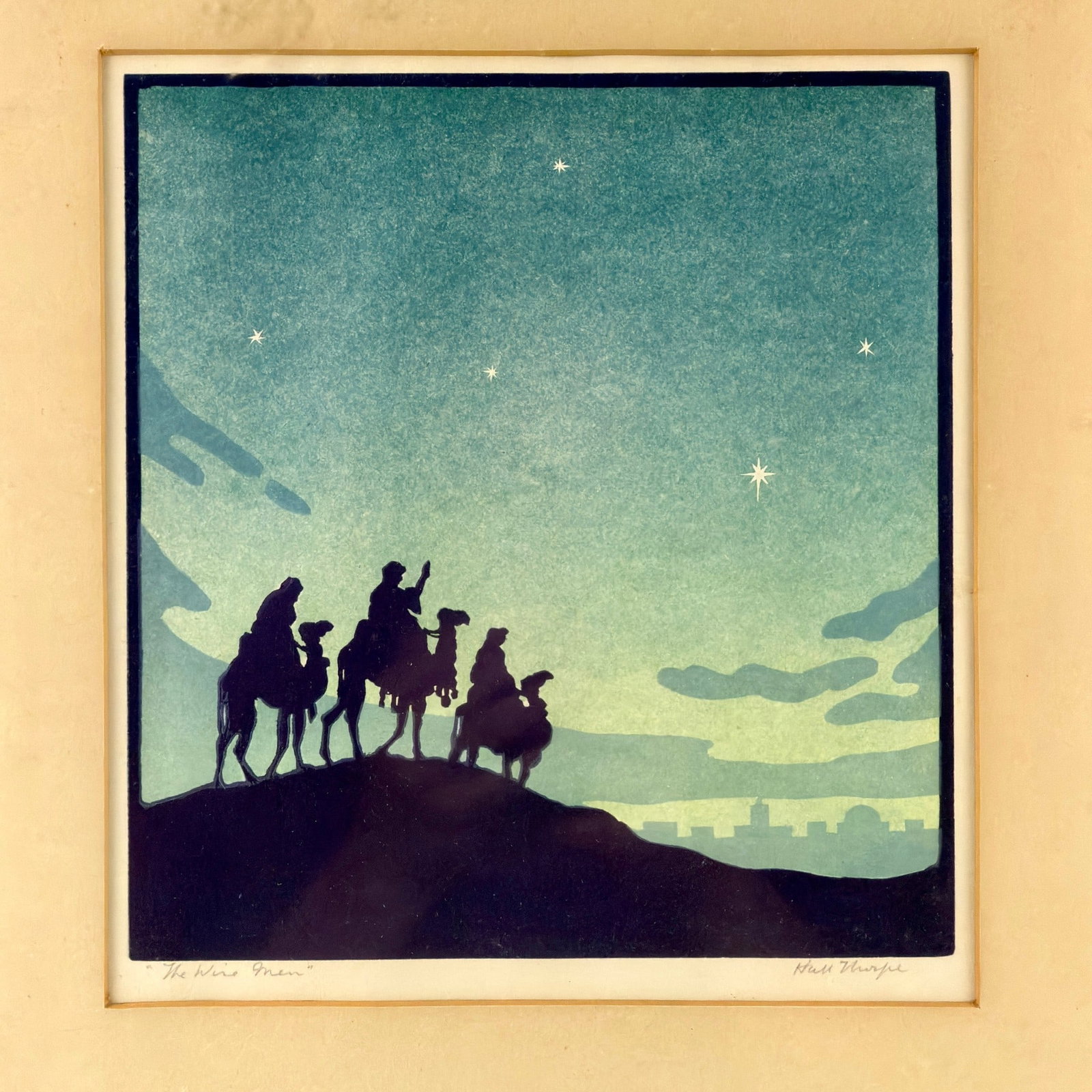 John Hall Thorpe Woodblock (1 of 4)