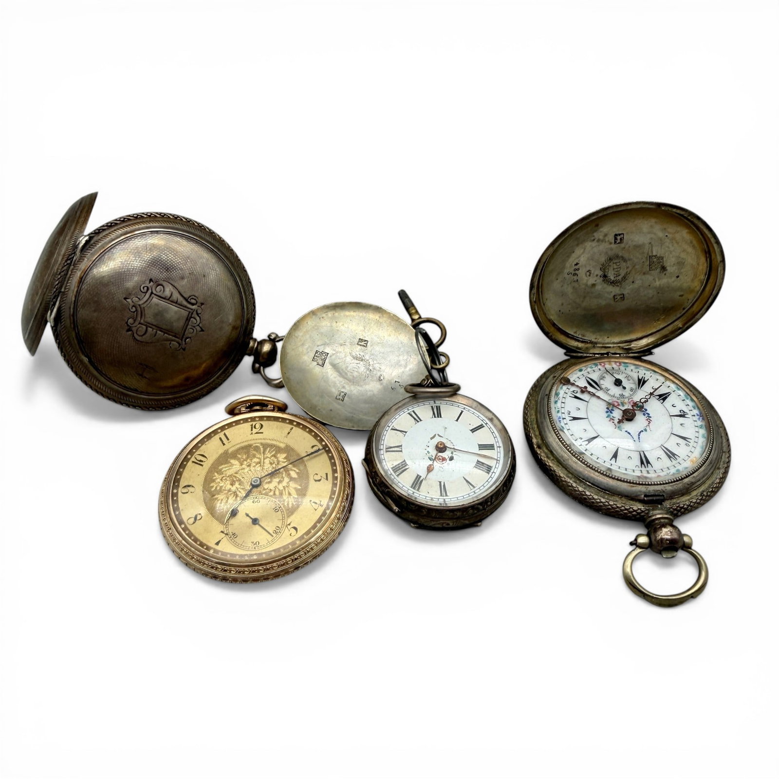 4 Antique Pocket Watches (1 of 7)