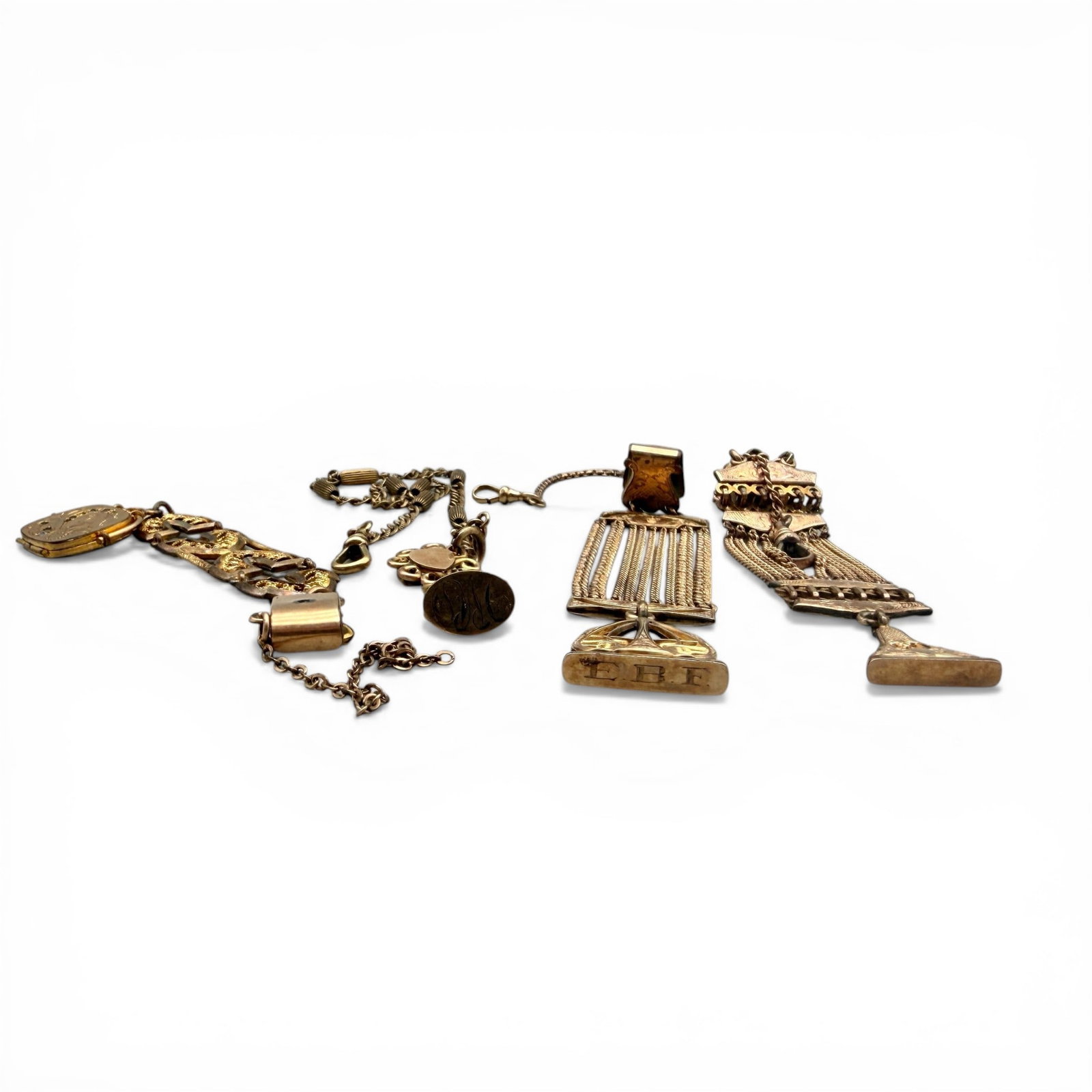 Four 19th Century Gold Plated Watch Fobs (1 of 3)