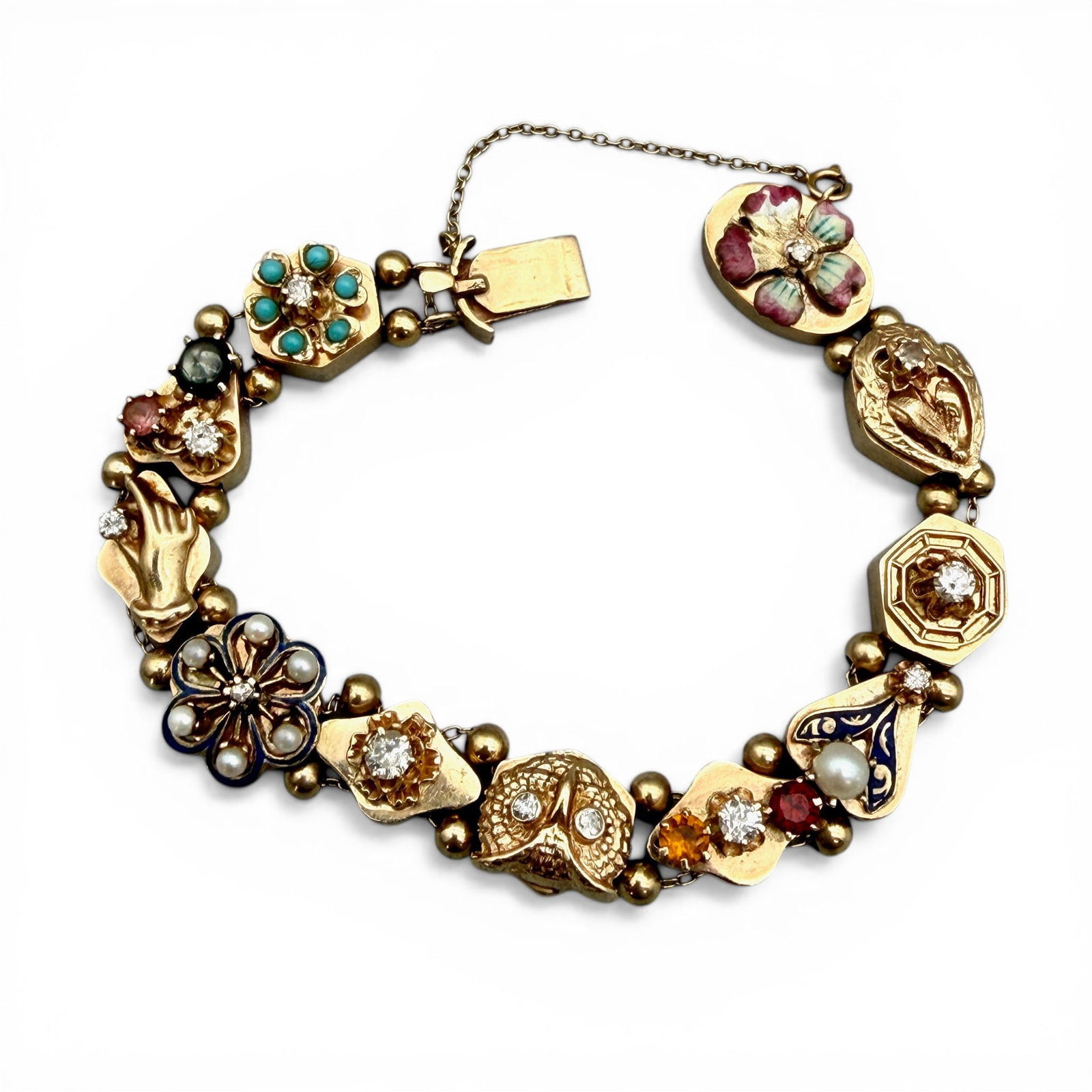 14K Gold Charm Bracelet (1 of 5)