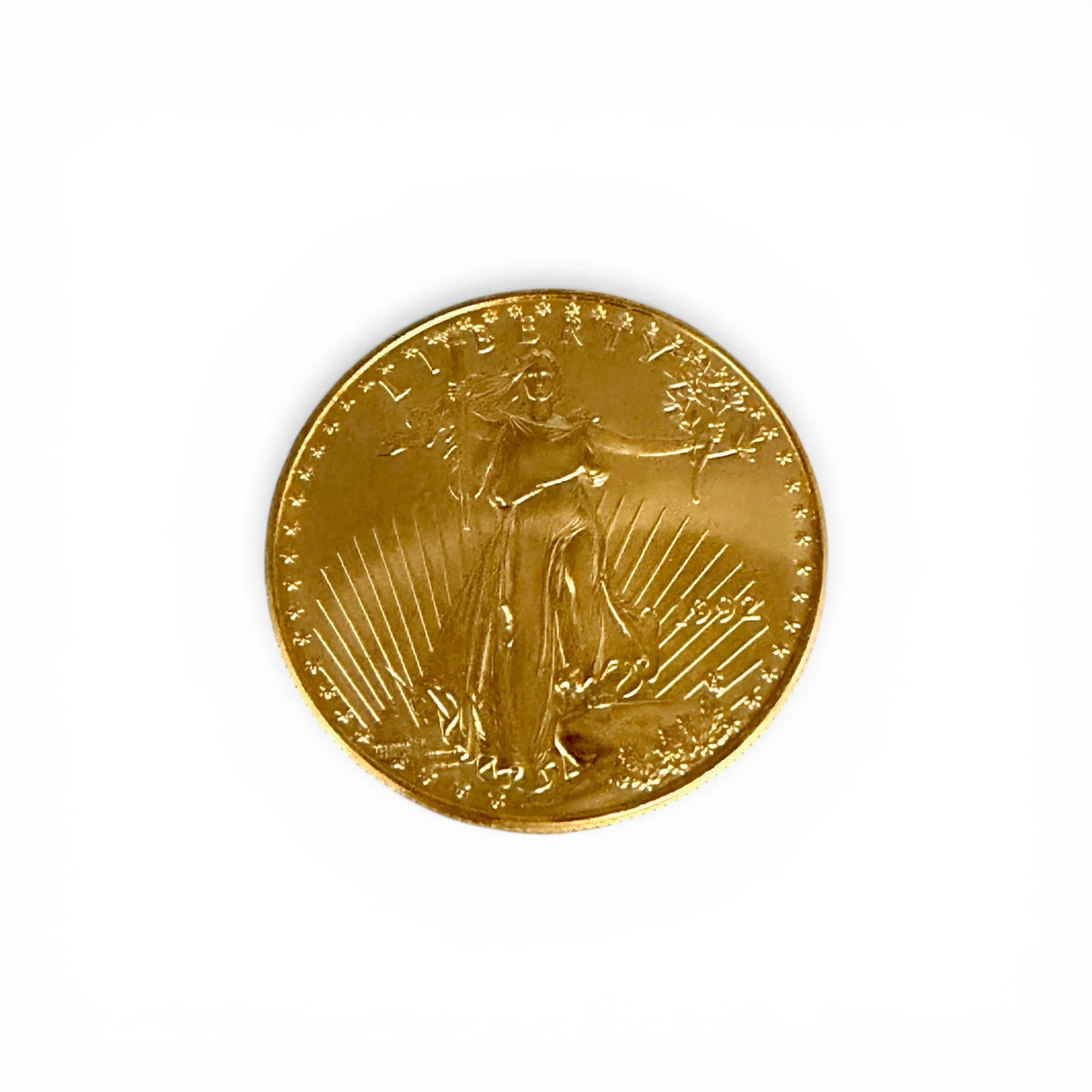 U.S. Flowing Liberty One Oz. Fine Gold Coin (1 of 2)
