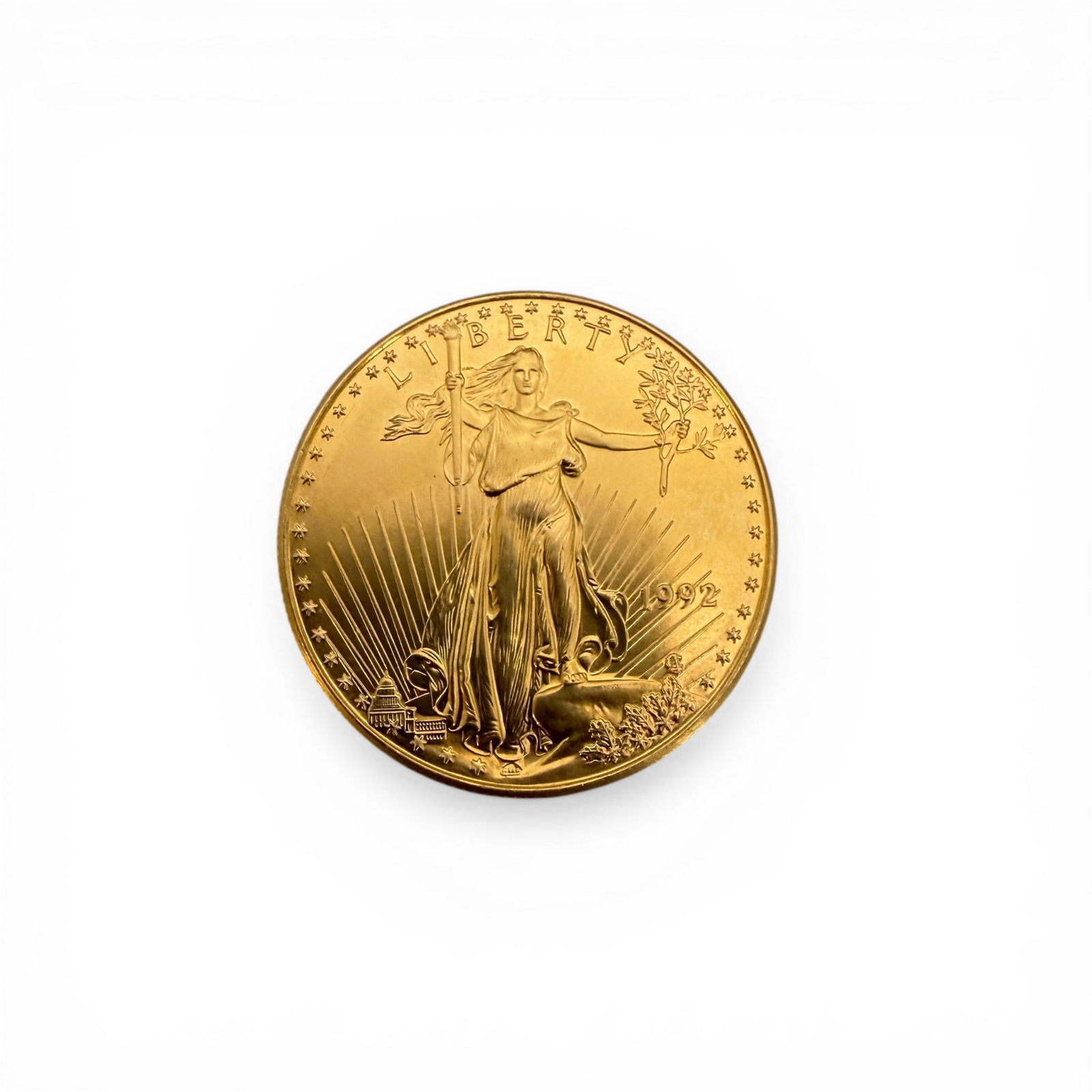 U.S. Flowing Liberty One Oz. Fine Gold Coin (1 of 2)