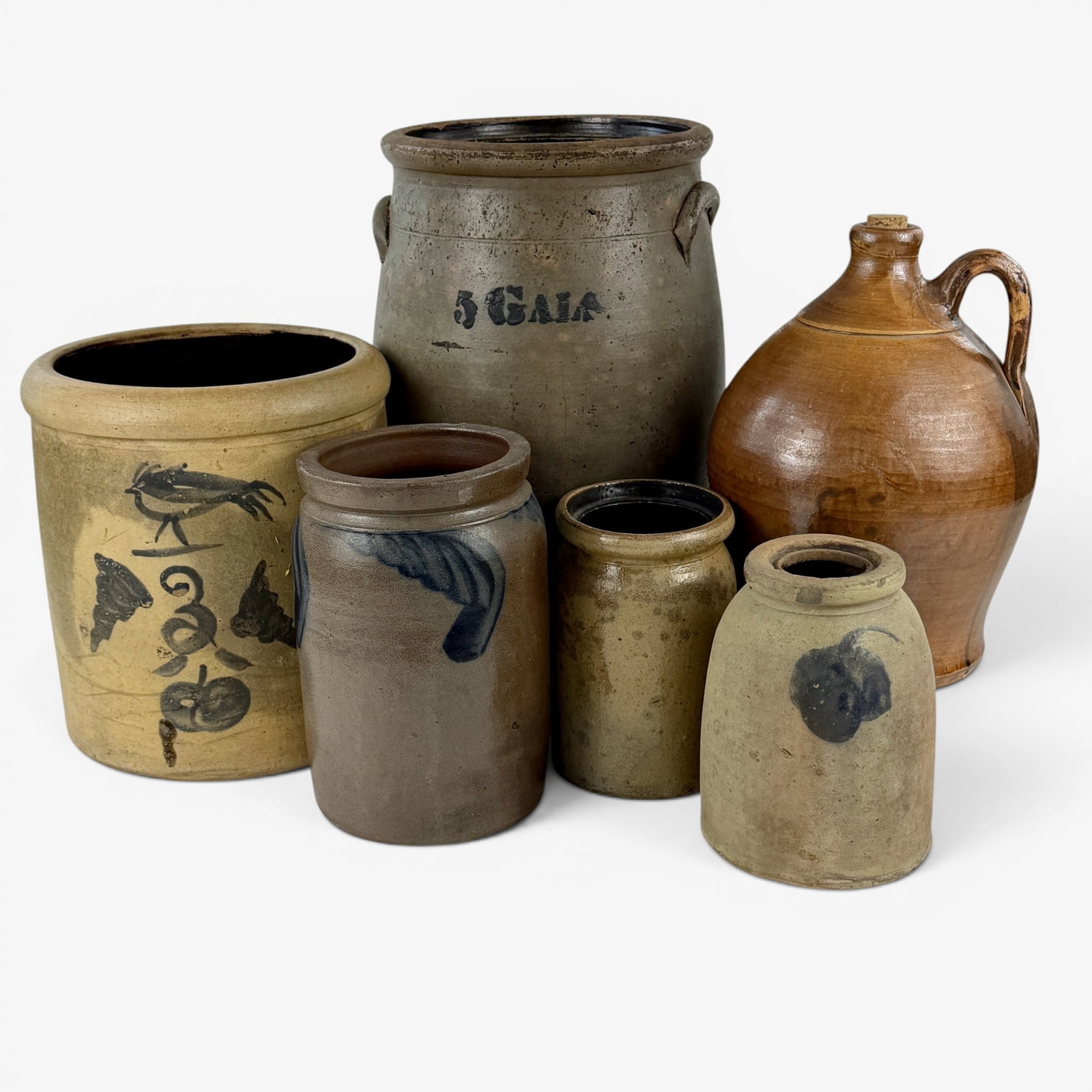 Six American Stoneware Vessels (1 of 16)