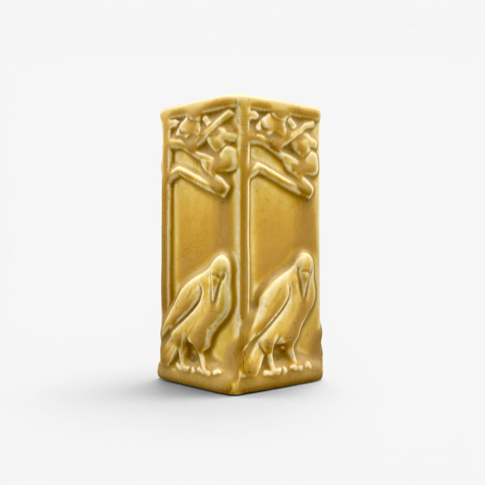 Rookwood "Rook" pencil holder in yellow mat (1 of 4)