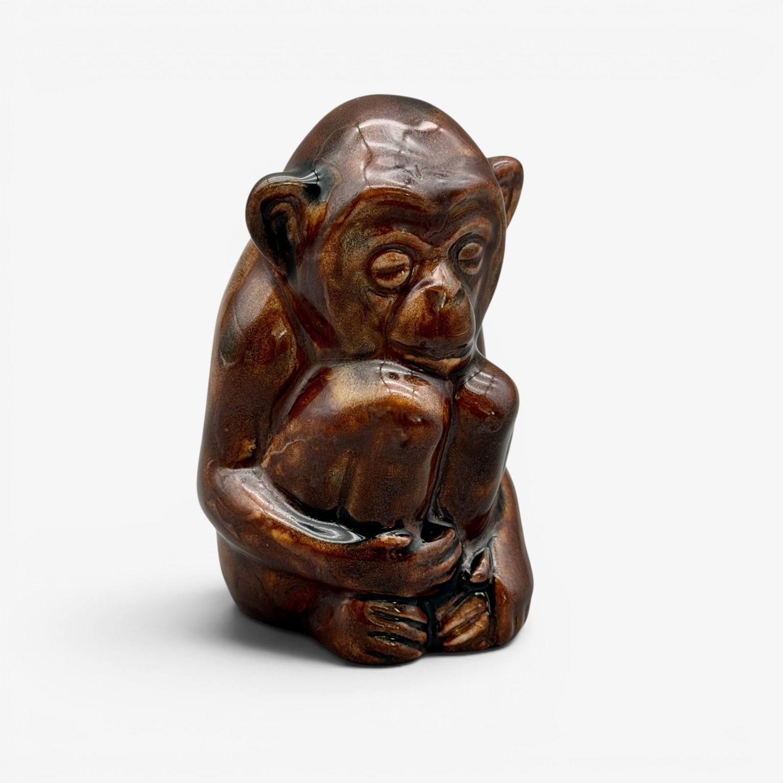 Rookwood monkey paperweight, 1990 (1 of 6)