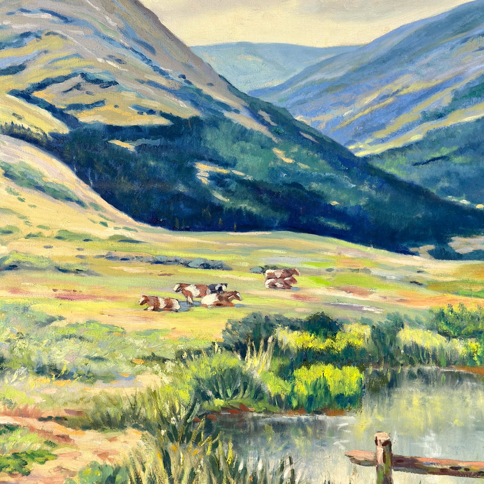 Landscape with Cattle by Simon Michael - 4