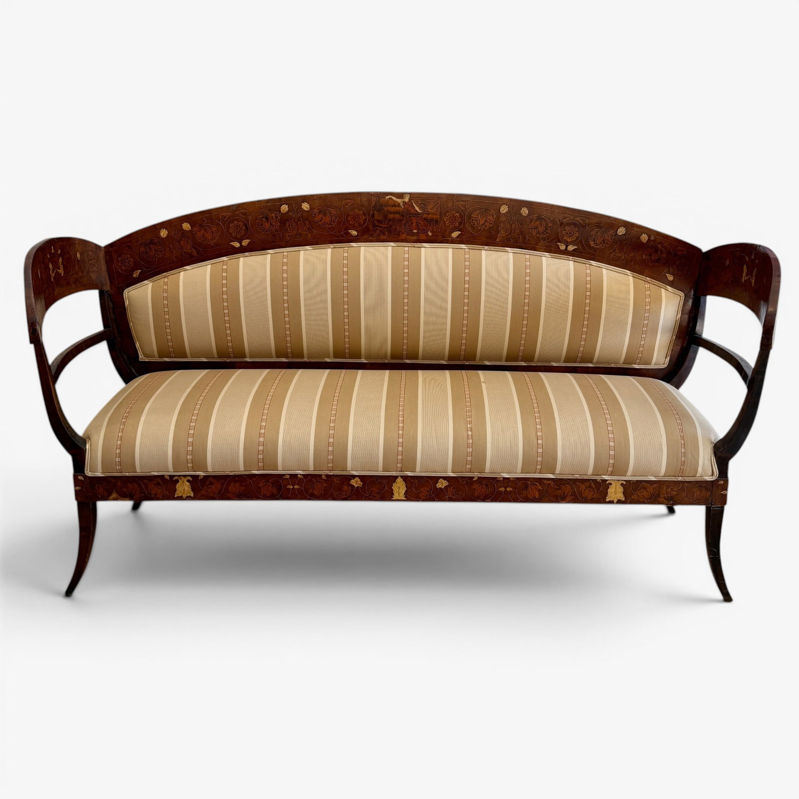 19th Century Dutch Regency Style Marquetry Sofa (1 of 10)