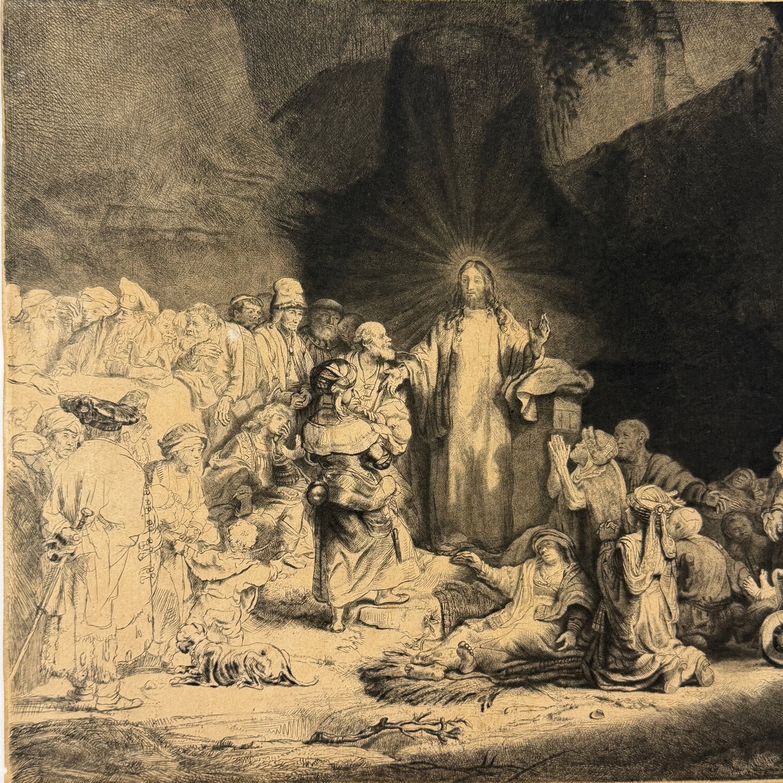 Rembrandt van Rijn, 100 Guilder Etching - 2
