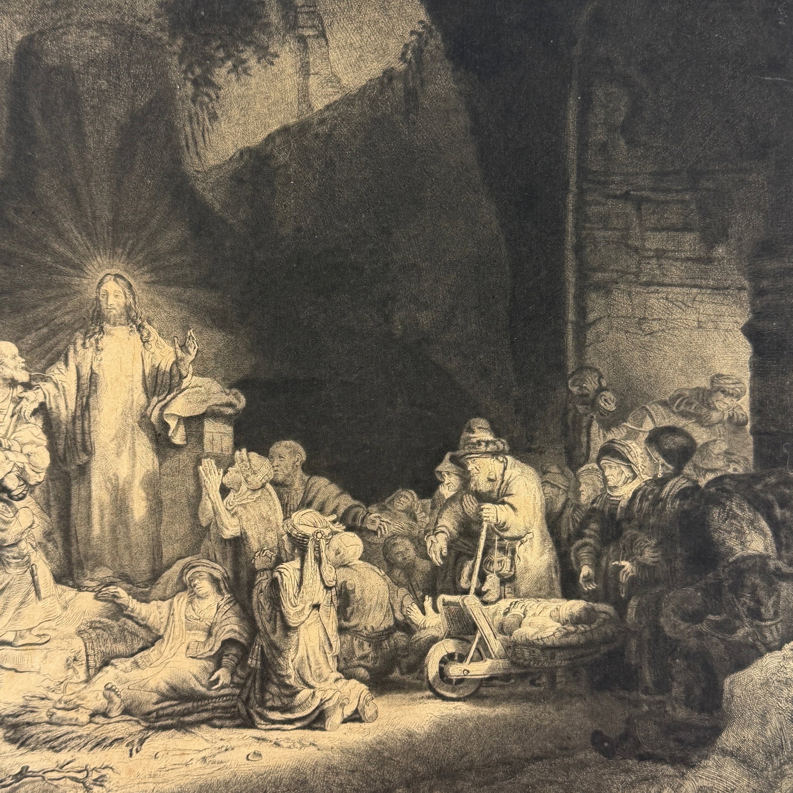 Rembrandt van Rijn, 100 Guilder Etching - 3