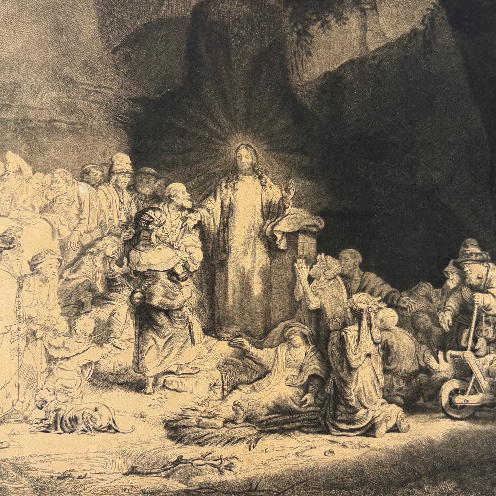 Rembrandt van Rijn, 100 Guilder Etching - 4