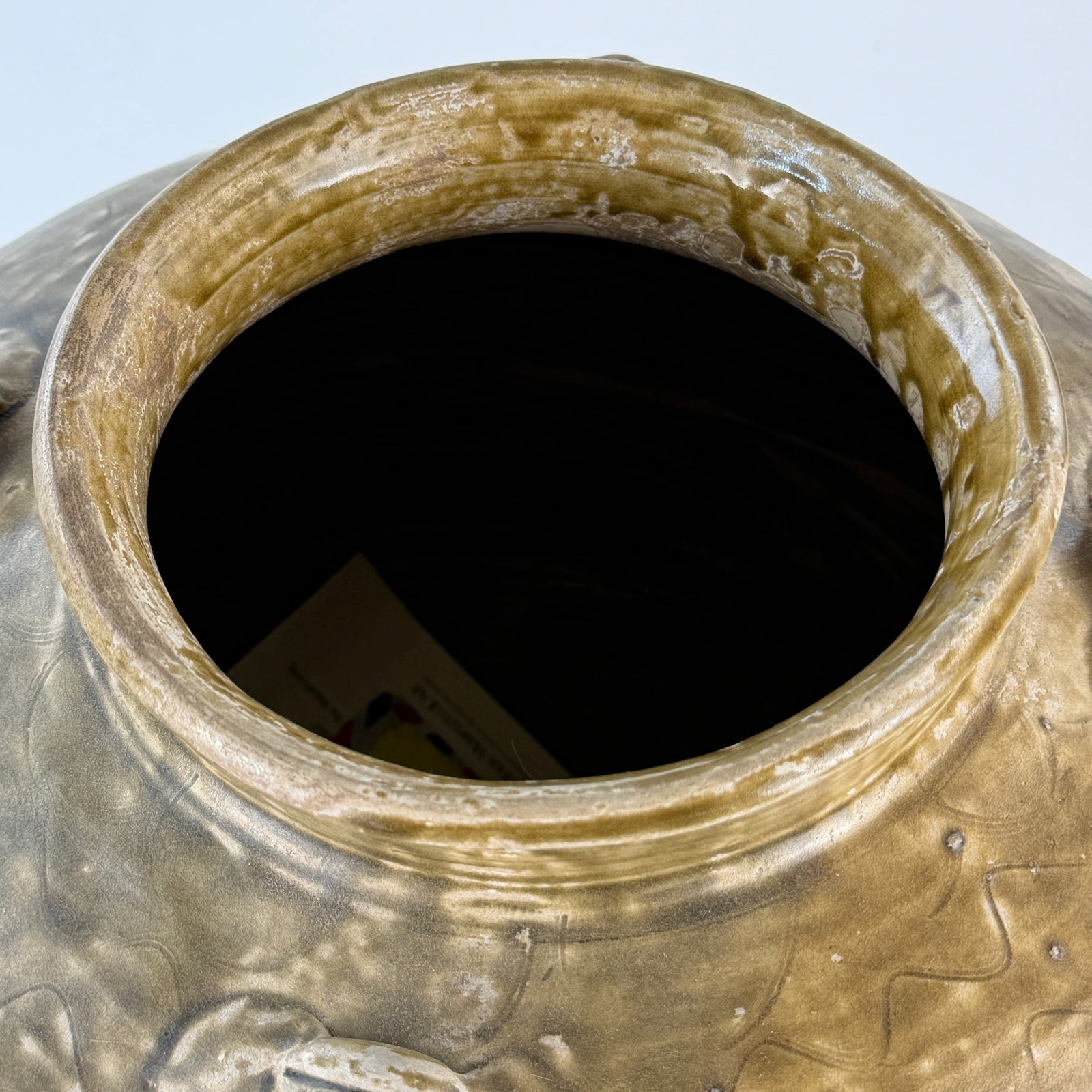 Olive Glazed Martaban Jar - 3