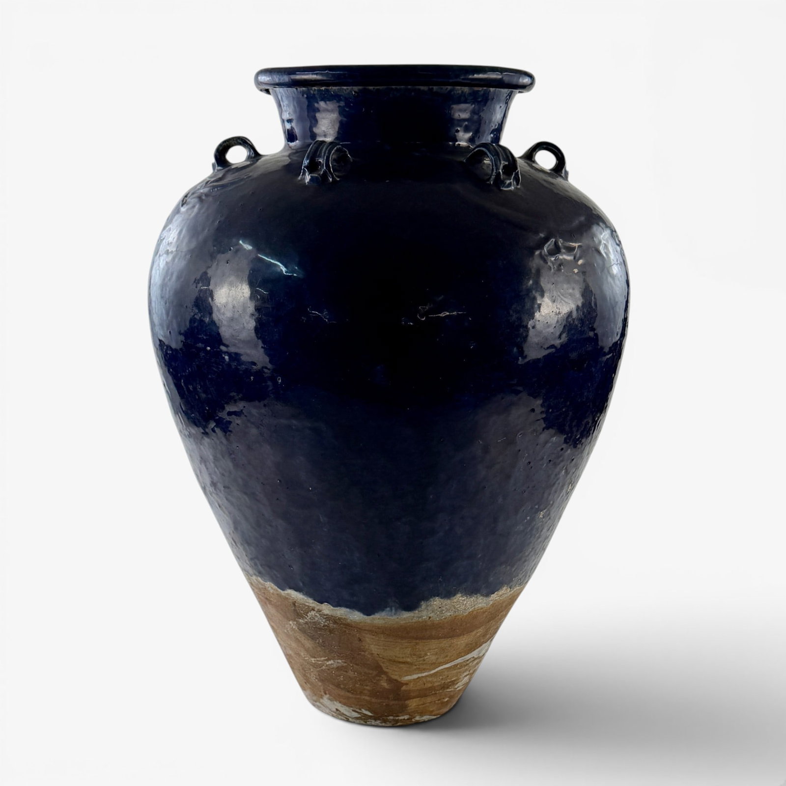Large Blue Glazed Southeast Asian Martaban Jar (1 of 11)