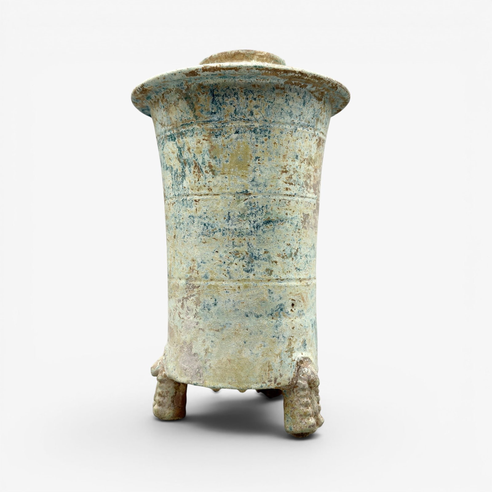 Song/Yuan Wine or Oil Storage Vessel: Song/Yuan. An ovoid glazed storage vessel, lacking cover. Ht. 12.5". PROVENANCE Private Collection, Columbus OH Collected from sources in Southeast and East Asia, ca. 1965-1975, and subsequently in