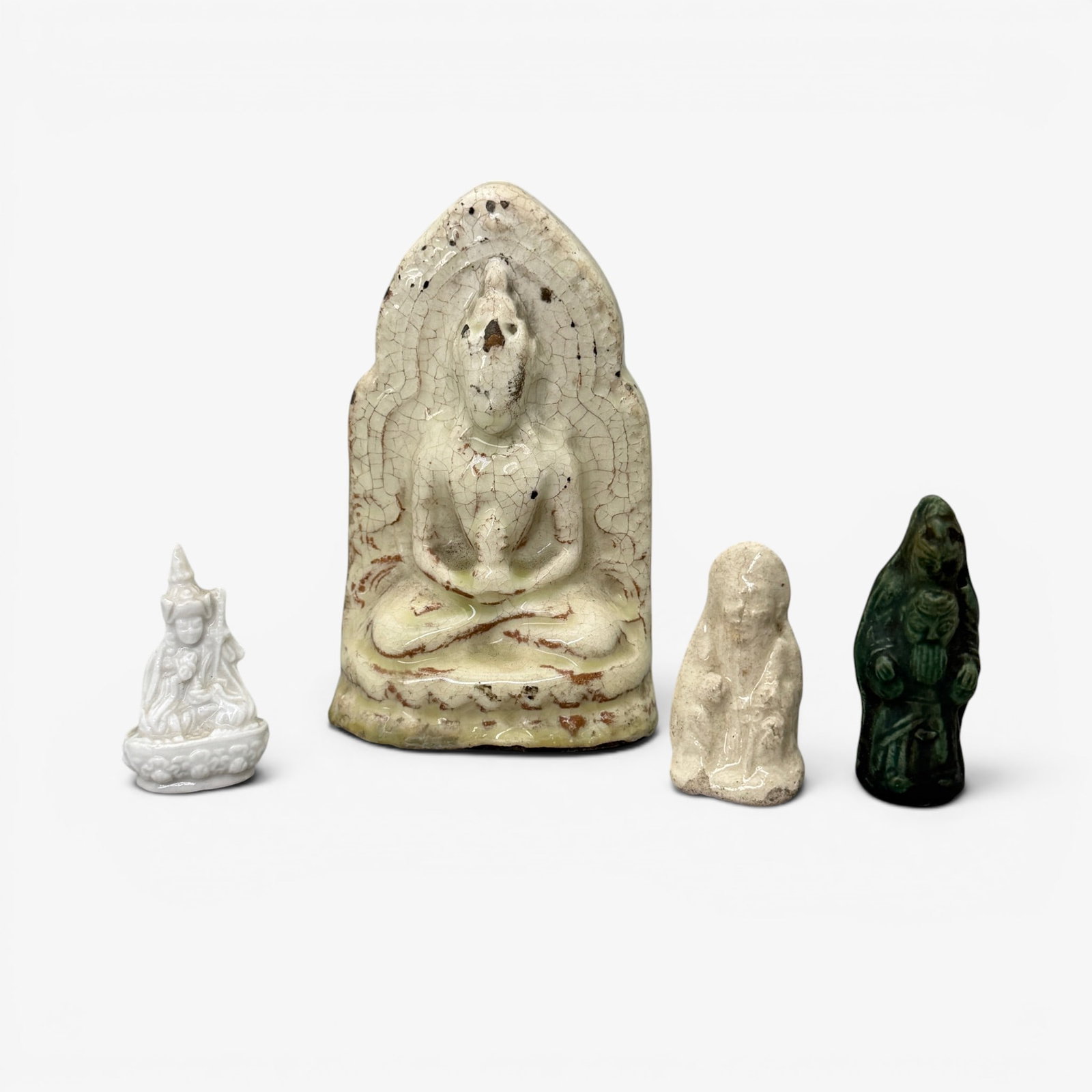 Four Early Chinese/Indian Pottery Figures (1 of 11)