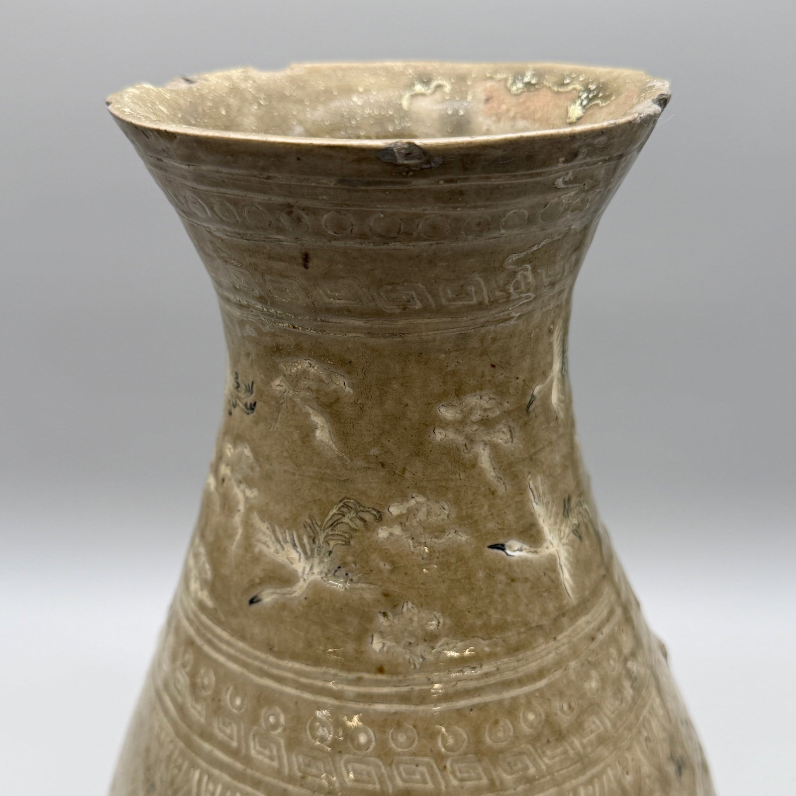 Early Korean Celadon Vase - 3