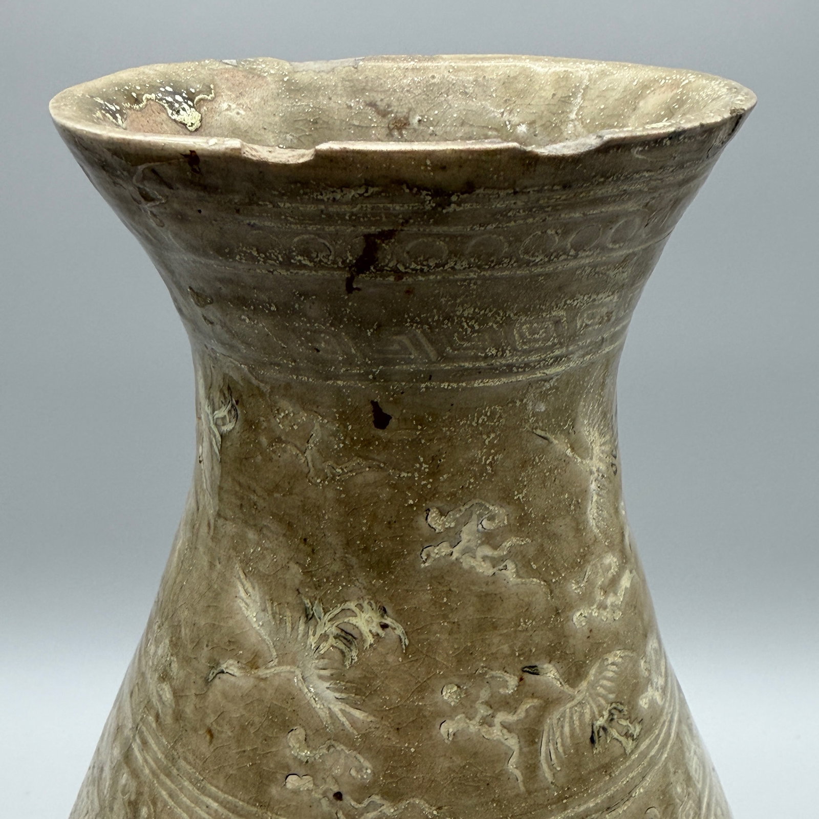 Early Korean Celadon Vase - 7