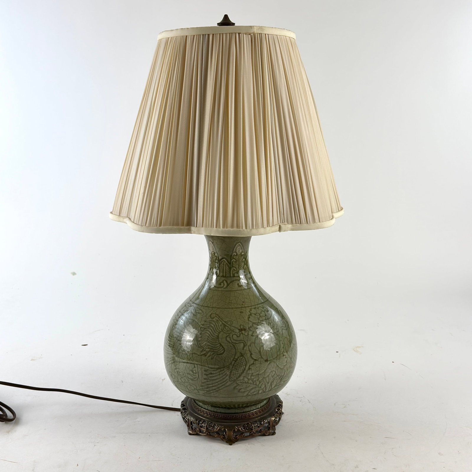 Chinese Celadon Lamp - 5