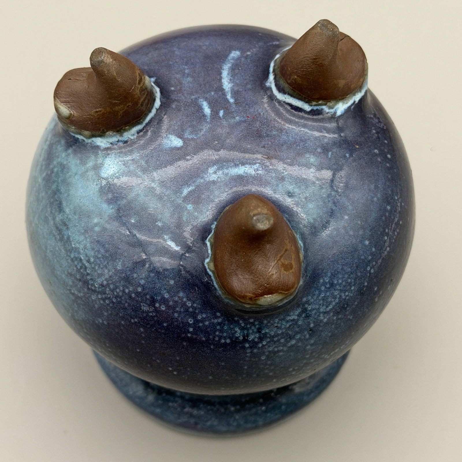 Chinese Purple Splashed Tripod Vessel - 8