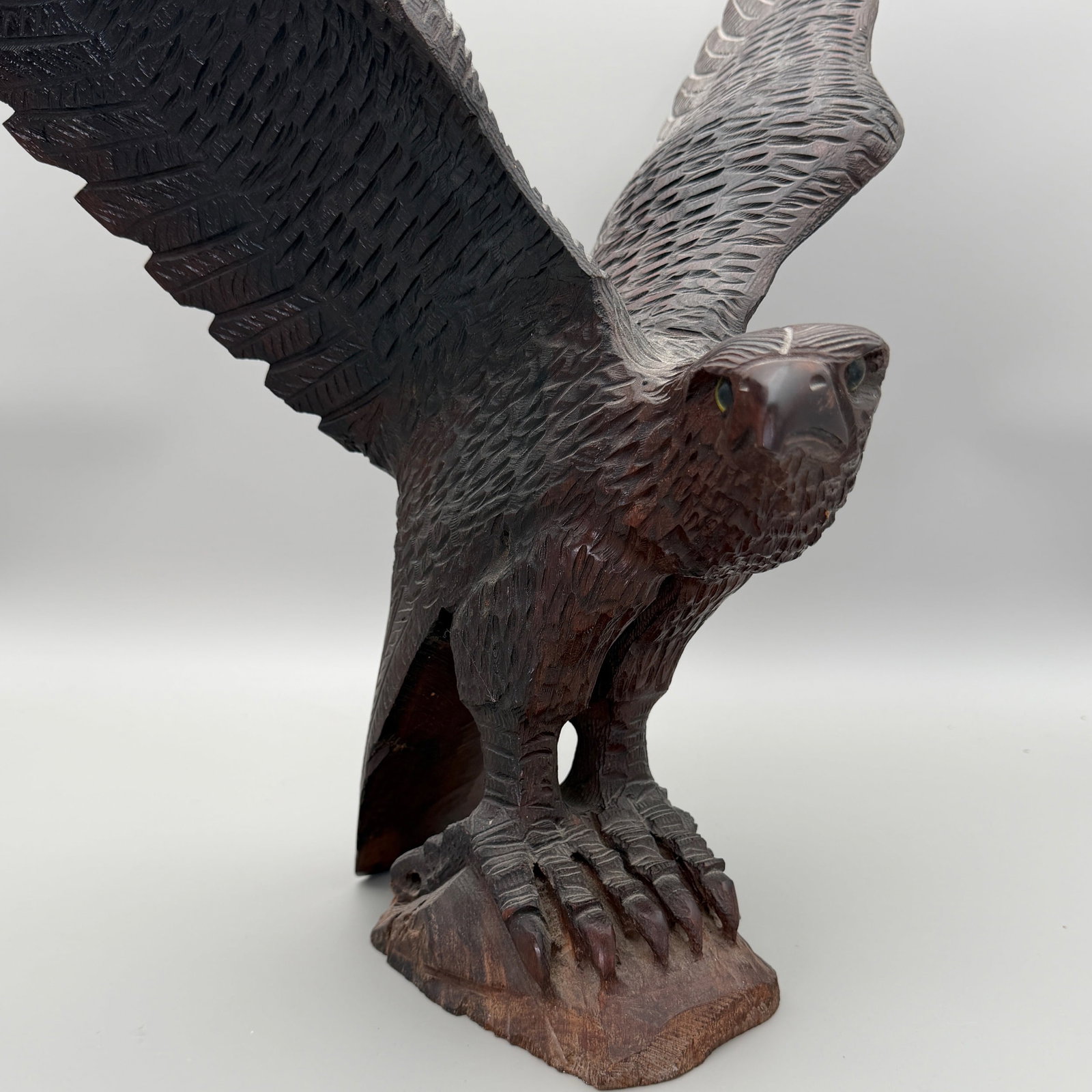 Folk Art Carved Eagle - 3