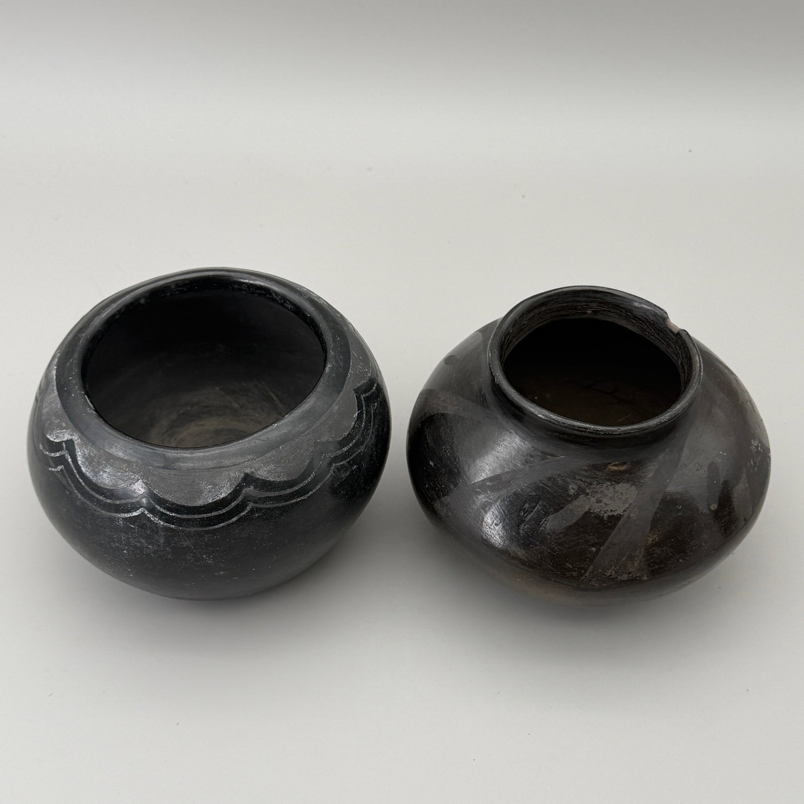 Five Blackware Vessels, Including Santa Clara - 3