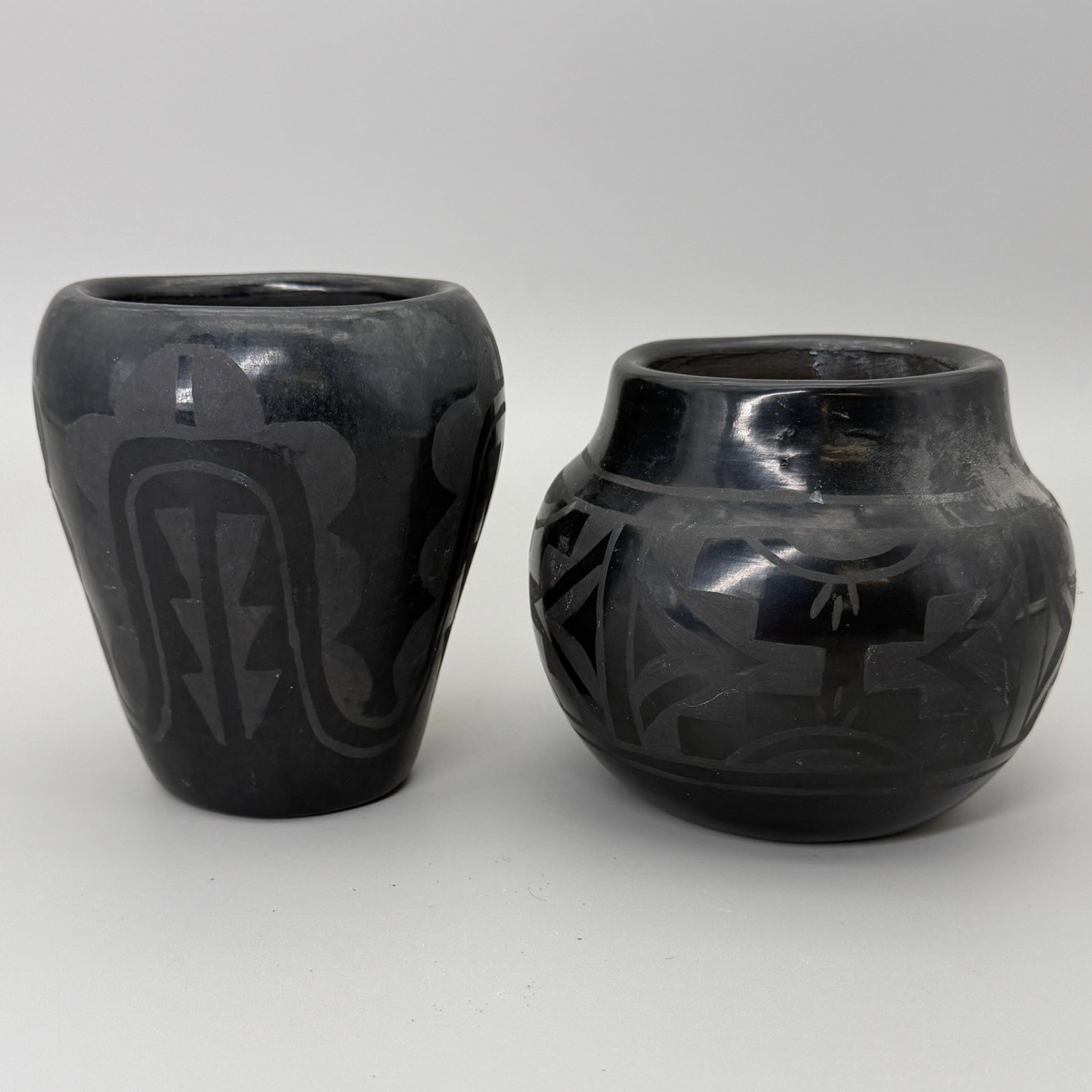 Five Blackware Vessels, Including Santa Clara - 7