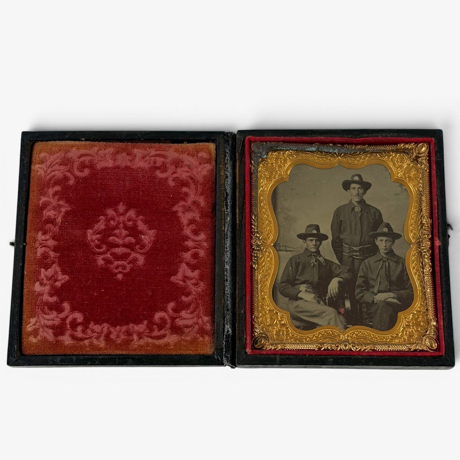Unusual Tintype Featuring Three Park Rangers (1 of 2)