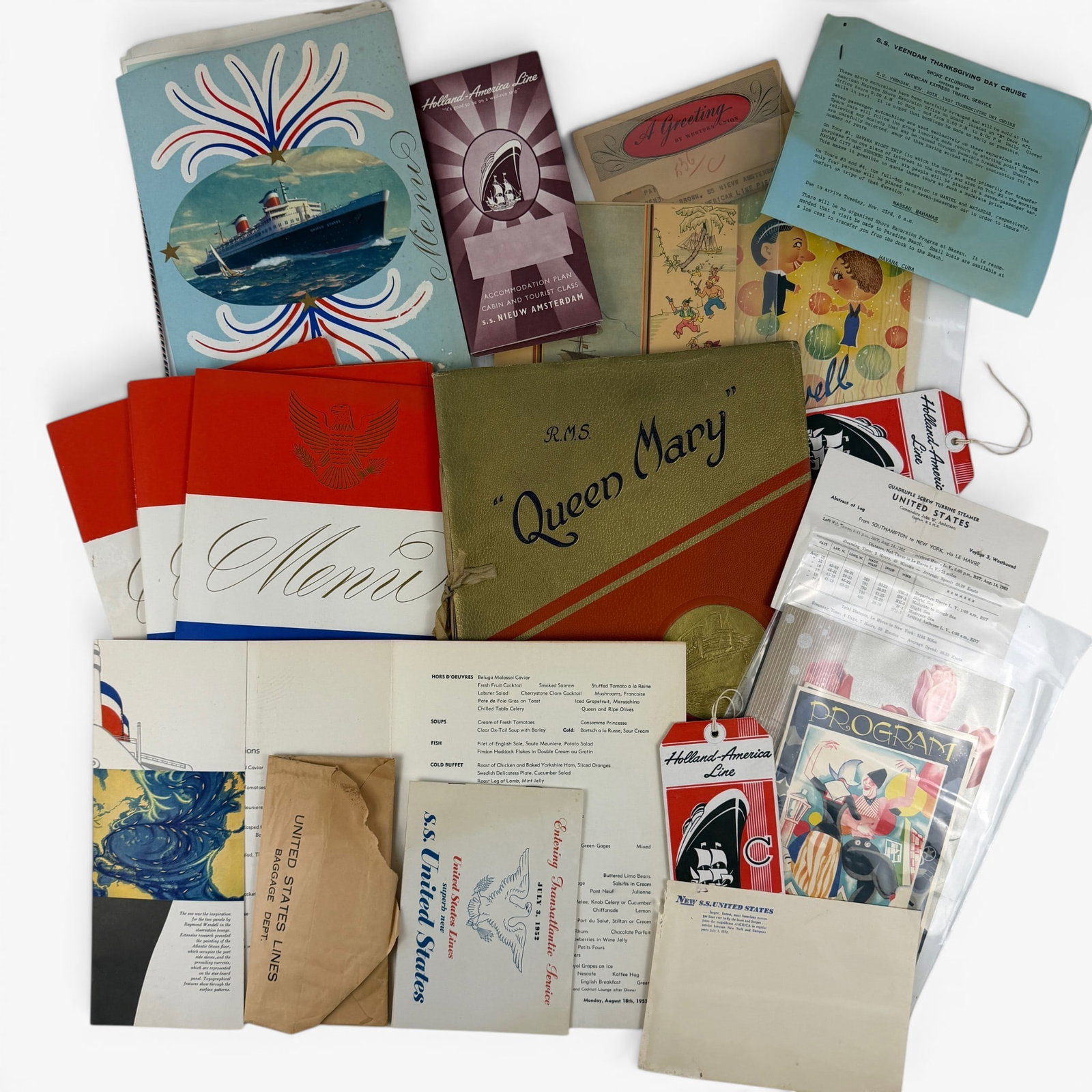 Large Group of Memorabilia from the Holland-America Line (1 of 11)