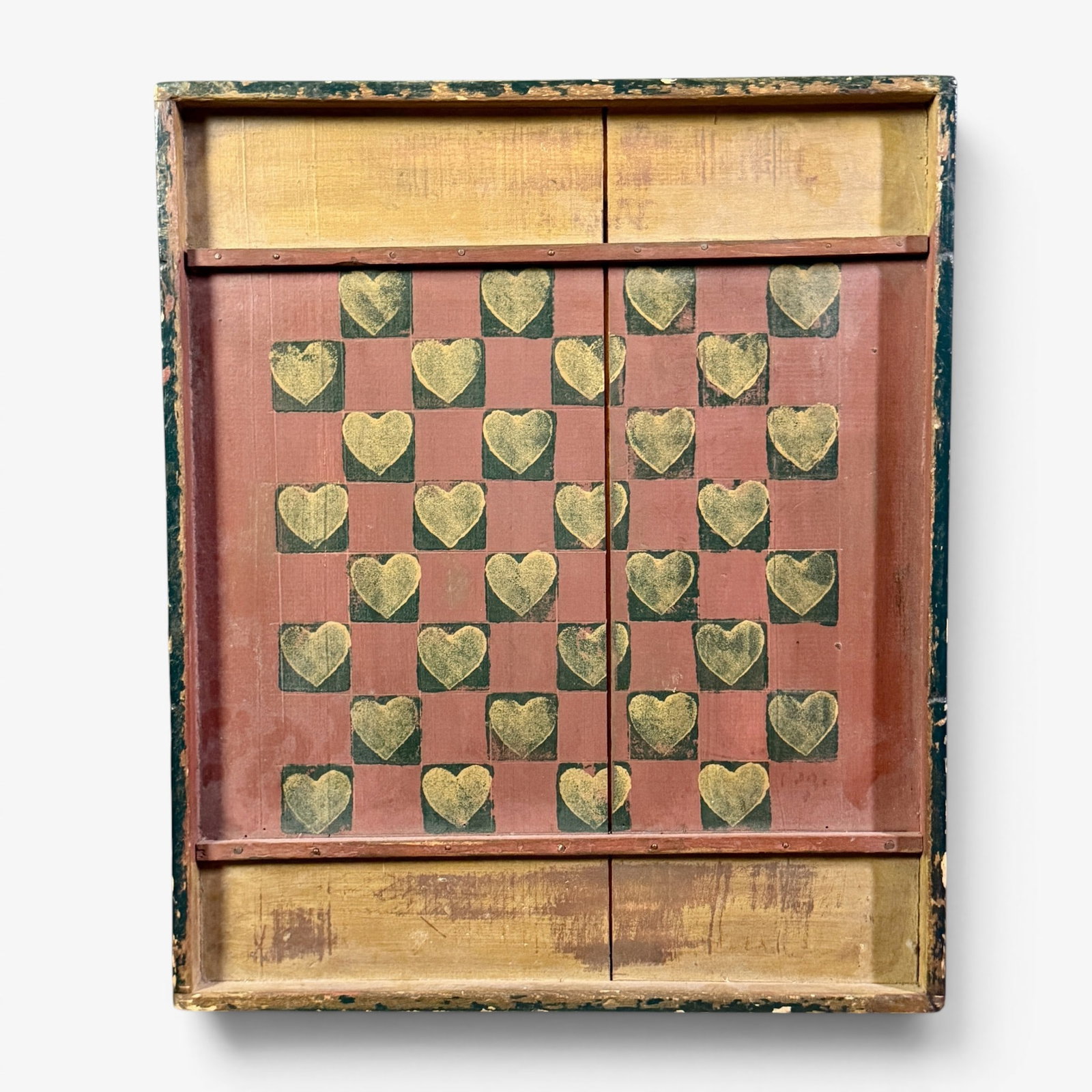 Folk Art Painted Checkerboard (1 of 2)
