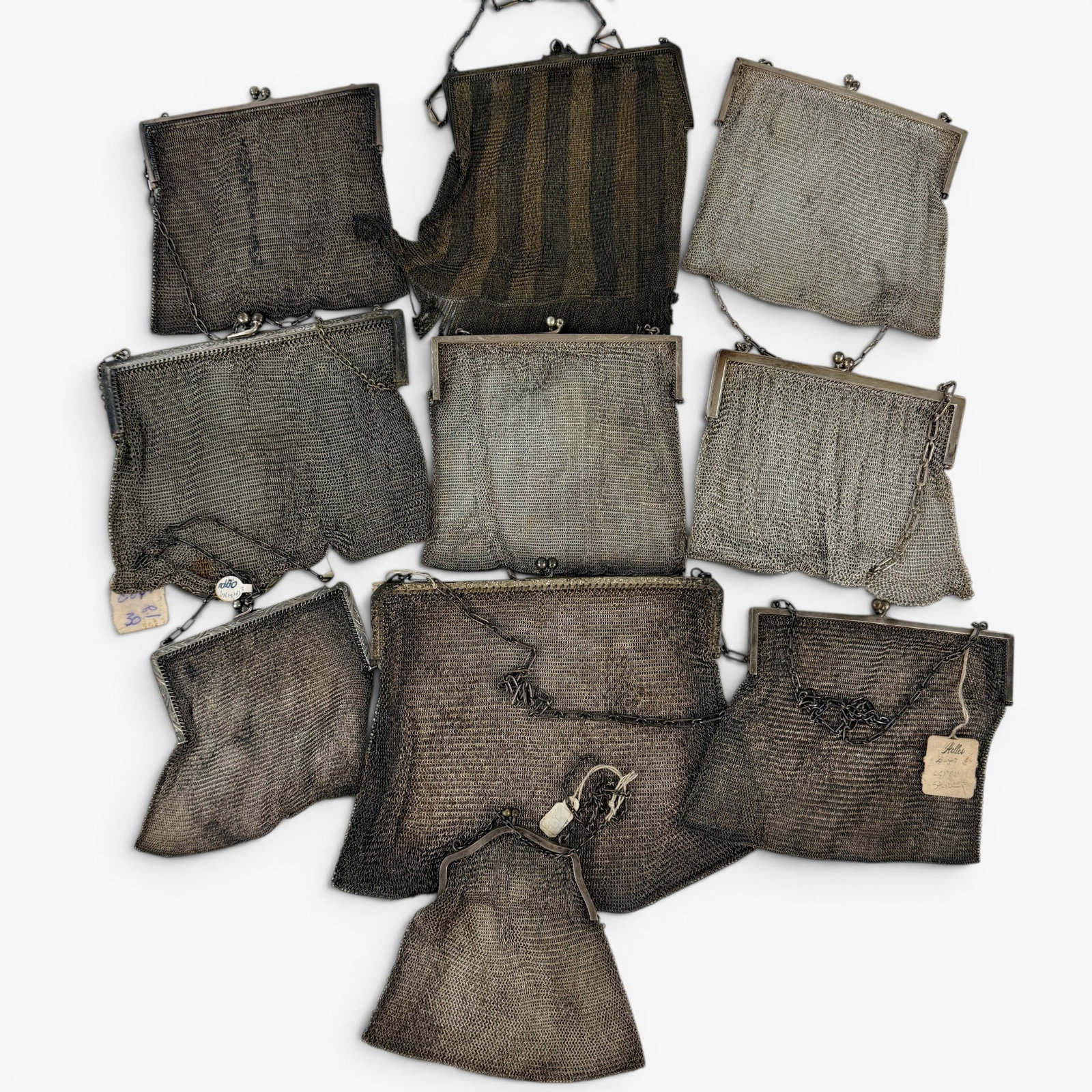 Fantastic Collection of Sterling Mesh Coin Purses (1 of 7)