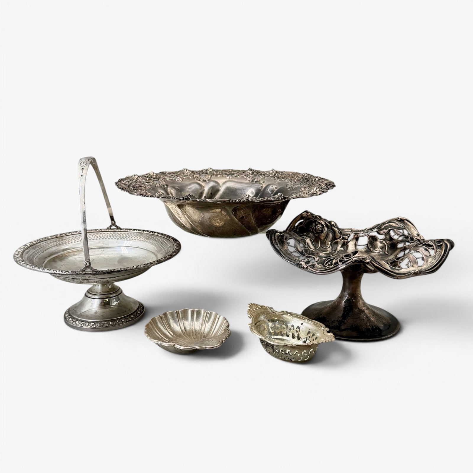 Grouping of Sterling Silver Dishes (1 of 7)
